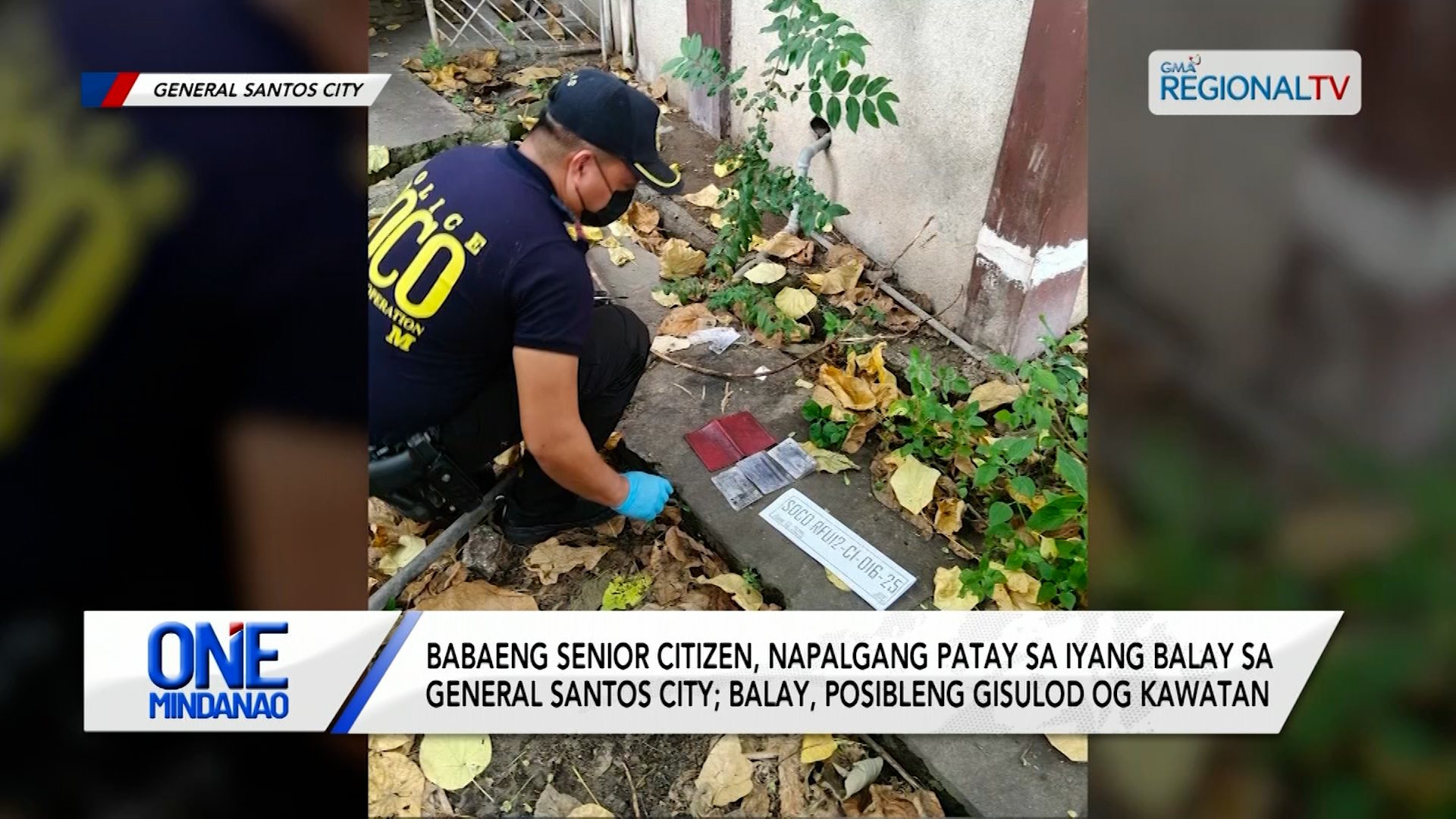 Babaeng senior citizen, napalgang patay sa iyang balay sa General Santos City
