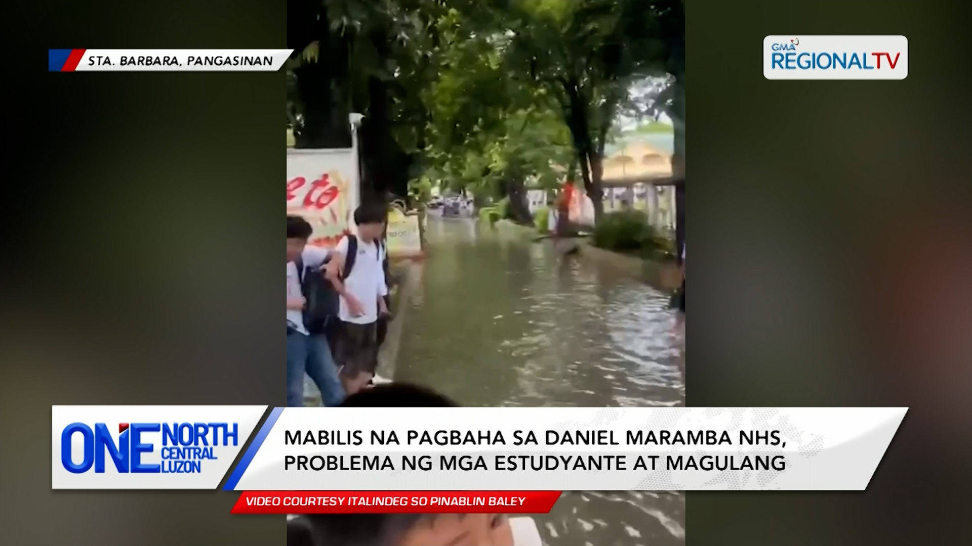 Mabilis na pagbaha sa Daniel Maramba NHS, problema