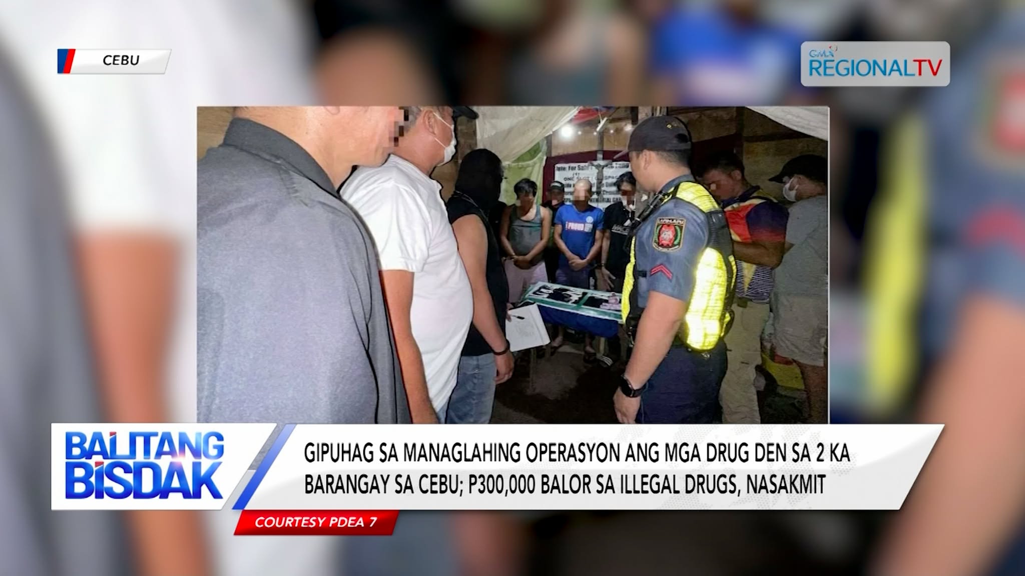 Gipuhag sa managlahing operasyon ang mga drug den sa 2 ka barangay sa Cebu