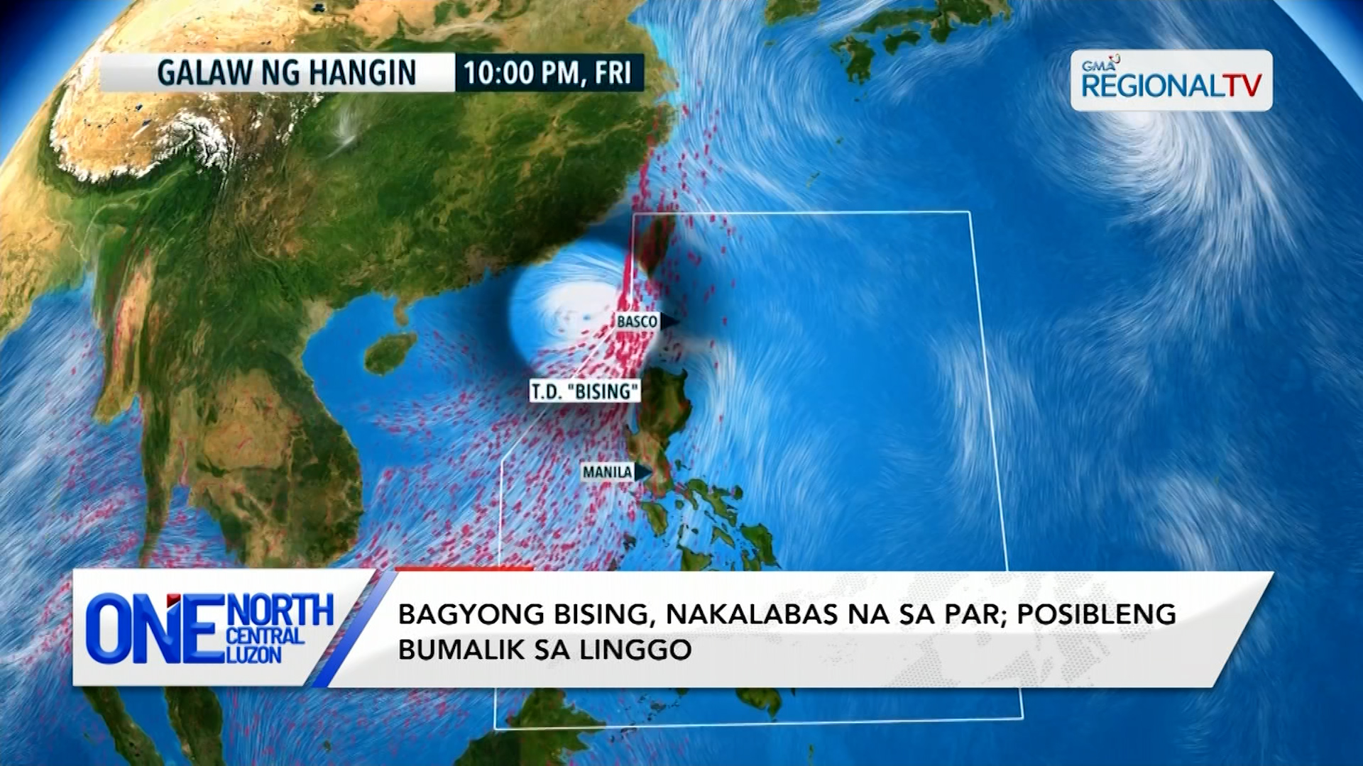 Bagyong Bising, nakalabas na sa PAR; posibleng bumalik sa PAR sa Linggo
