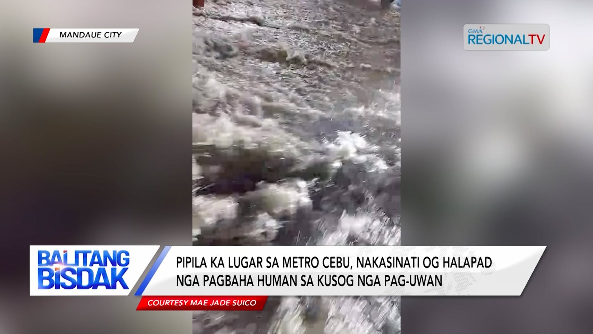 Pipila ka lugar sa Metro Cebu, gibahaan human sa kusog nga pag-uwan