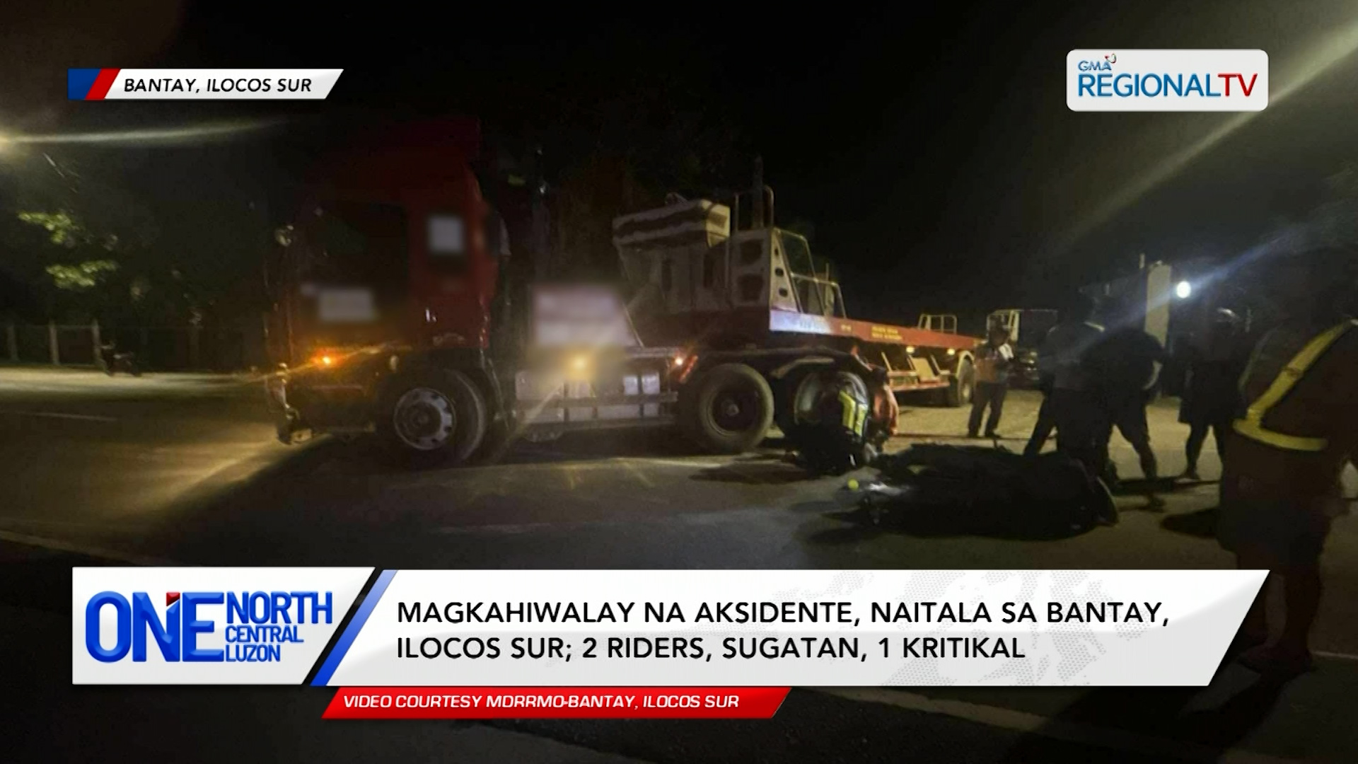 Magkahiwalay na aksidente, naitala sa Bantay, Ilocos Sur | One North Central Luzon