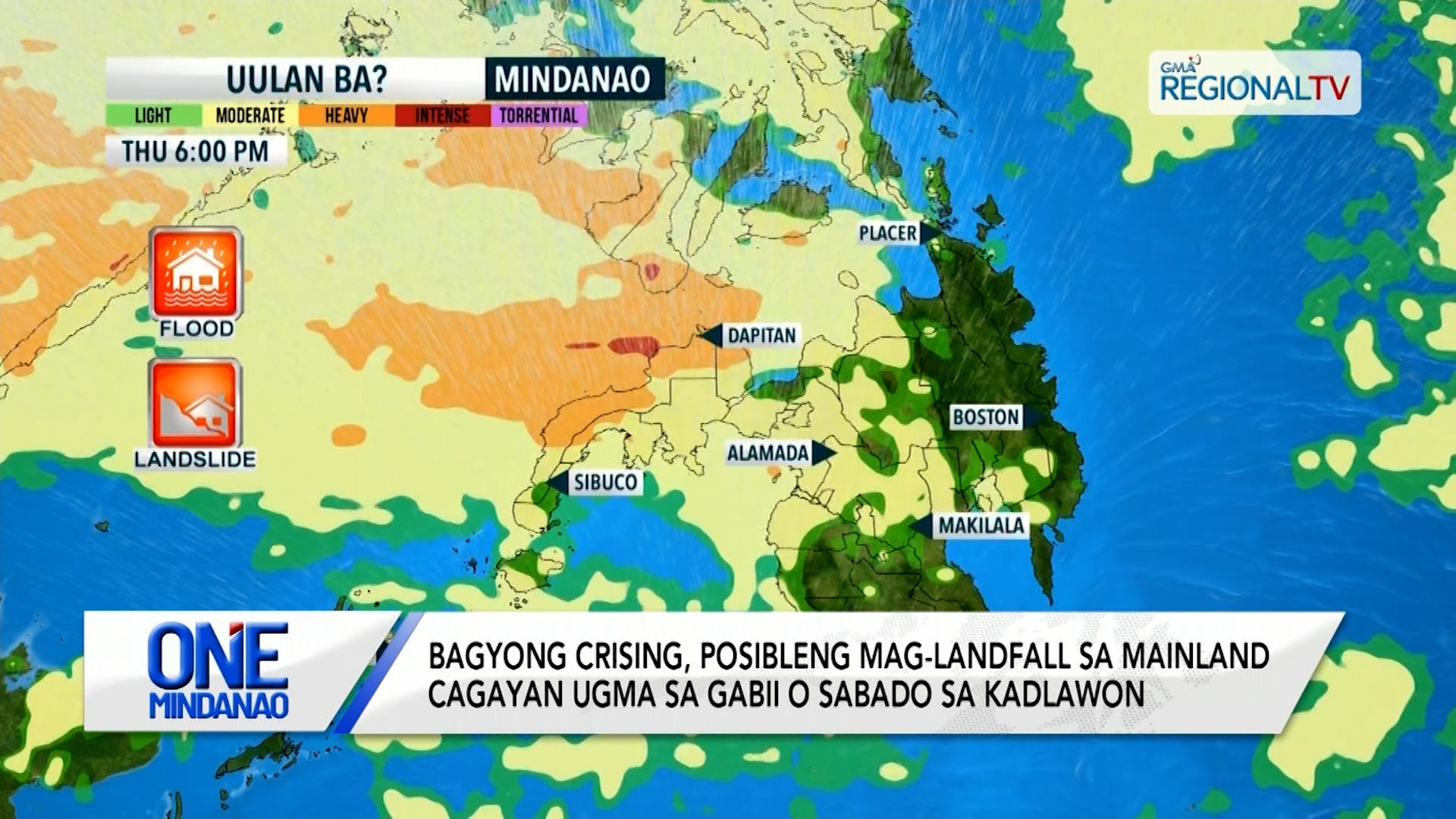 Daghang lugar sa Luzon, gipaubos sa signal number 1 tungod sa Bagyong Crising | One Mindanao
