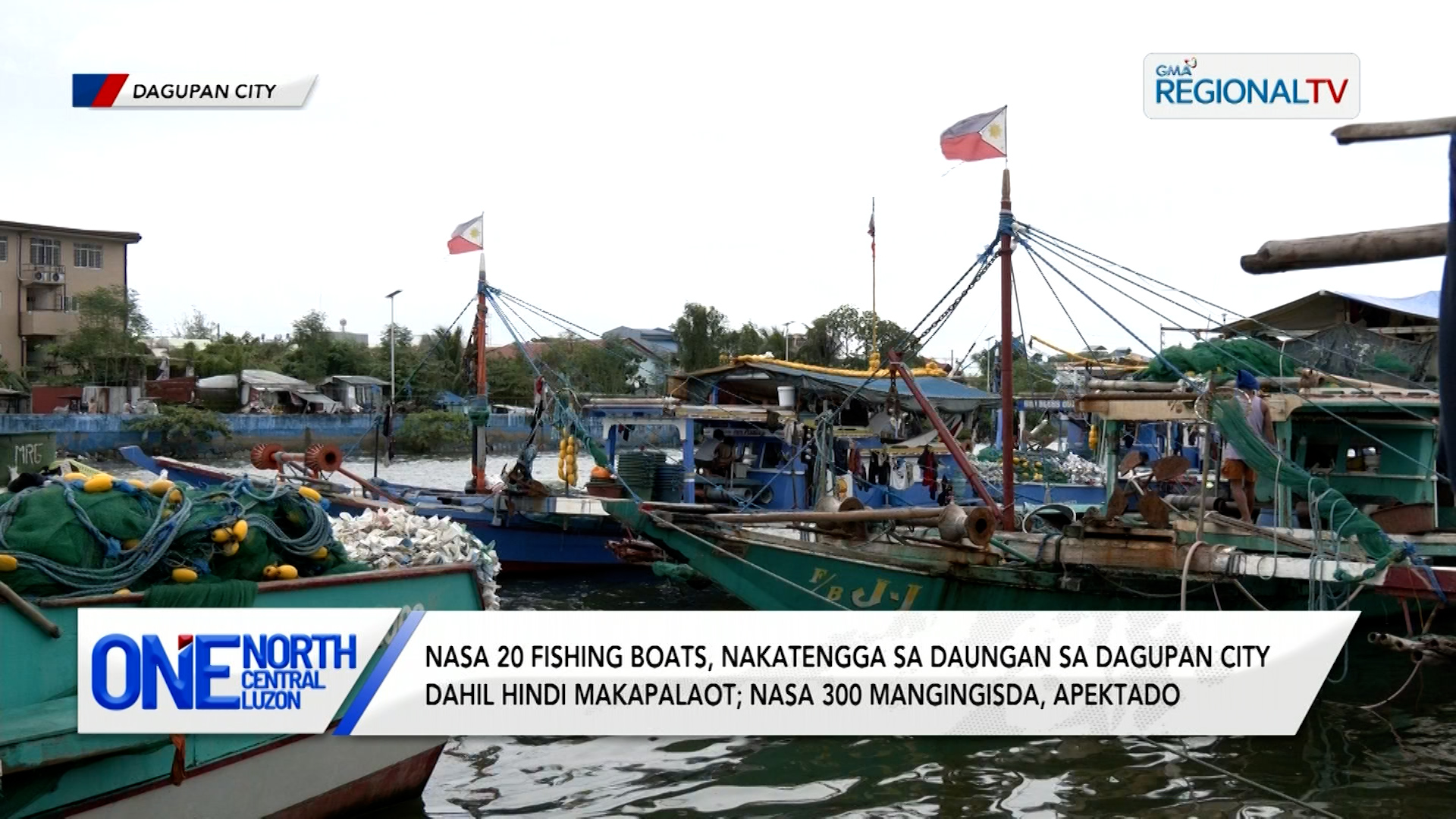 Nasa 20 fishing boats, nakatengga sa daungan dahil hindi makapalaot | One North Central Luzon