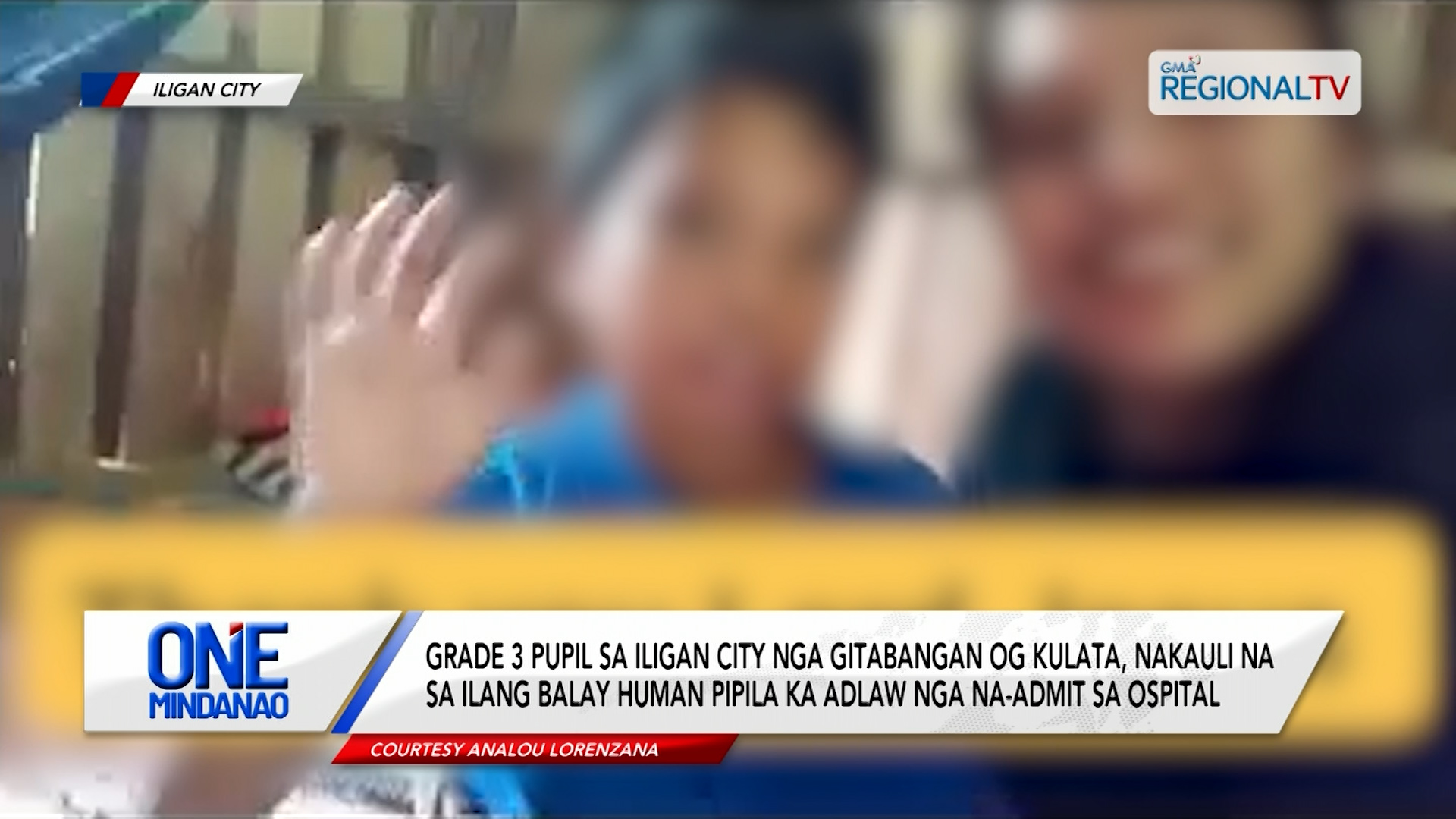 Grade 3 pupil sa Iligan City nga gitabangan og kulata, nakauli na | One Mindanao