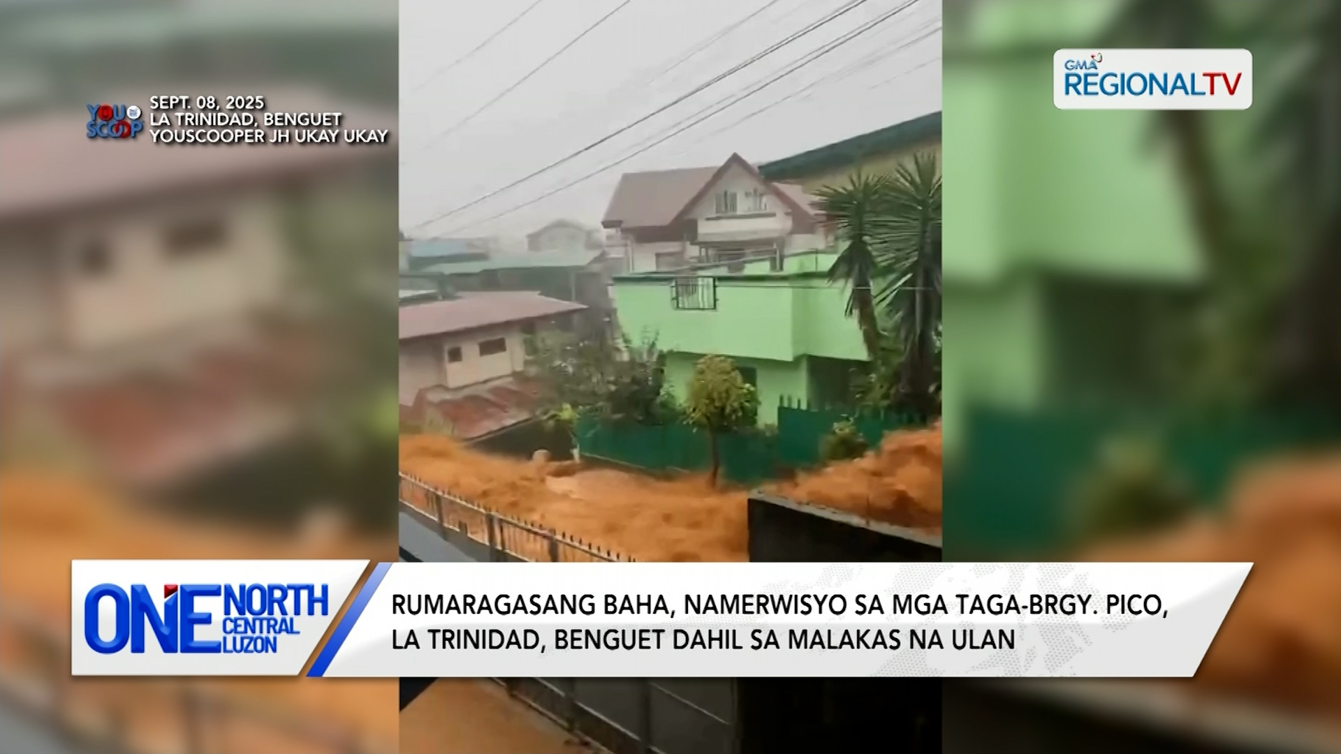 Rumaragasang baha, namerwisyo sa La Trinidad, Benguet dahil sa ulan | One North Central Luzon
