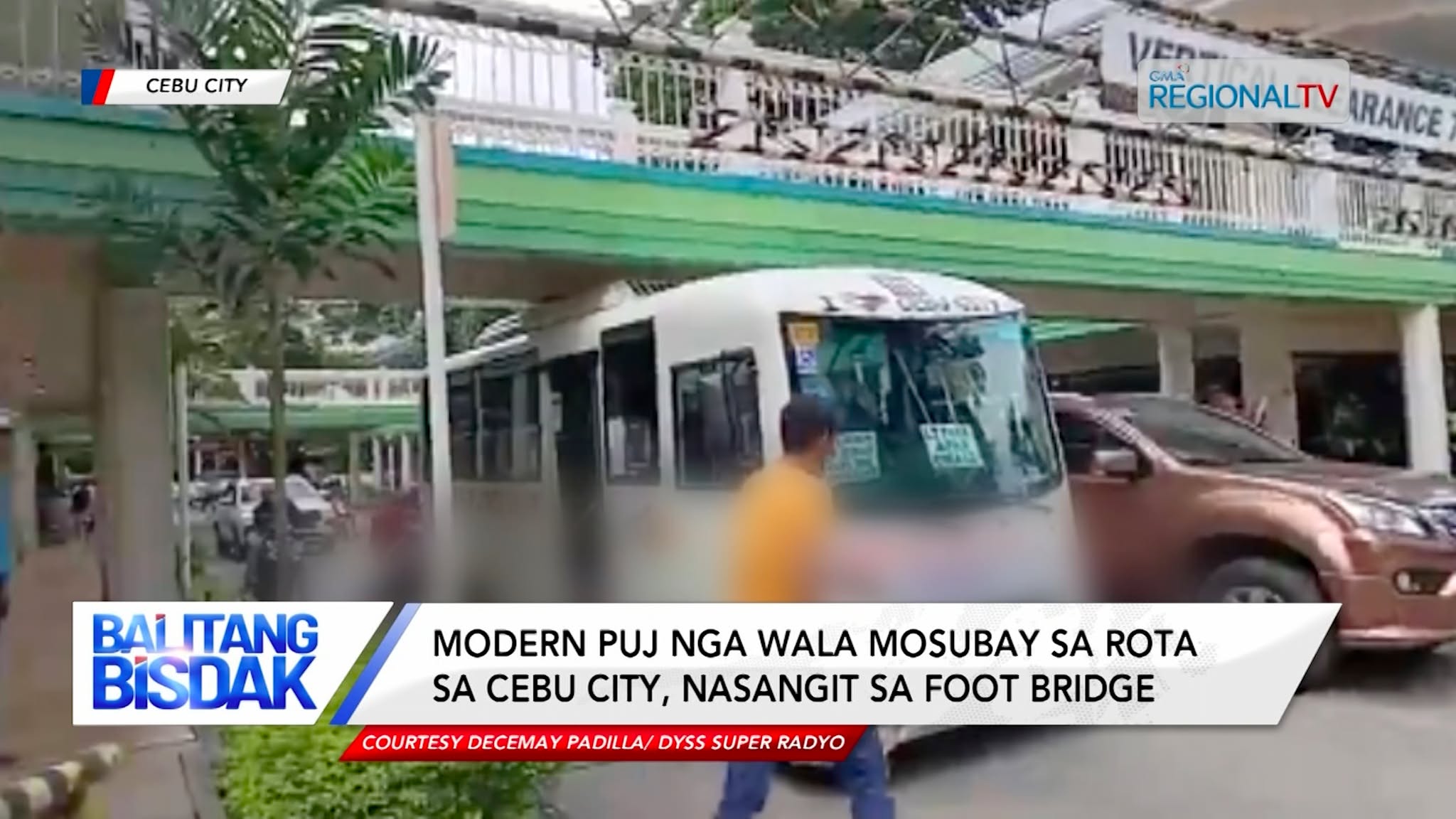 Modern PUJ, Nasangit sa usa ka Footbridge sa Cebu City | Balitang Bisdak
