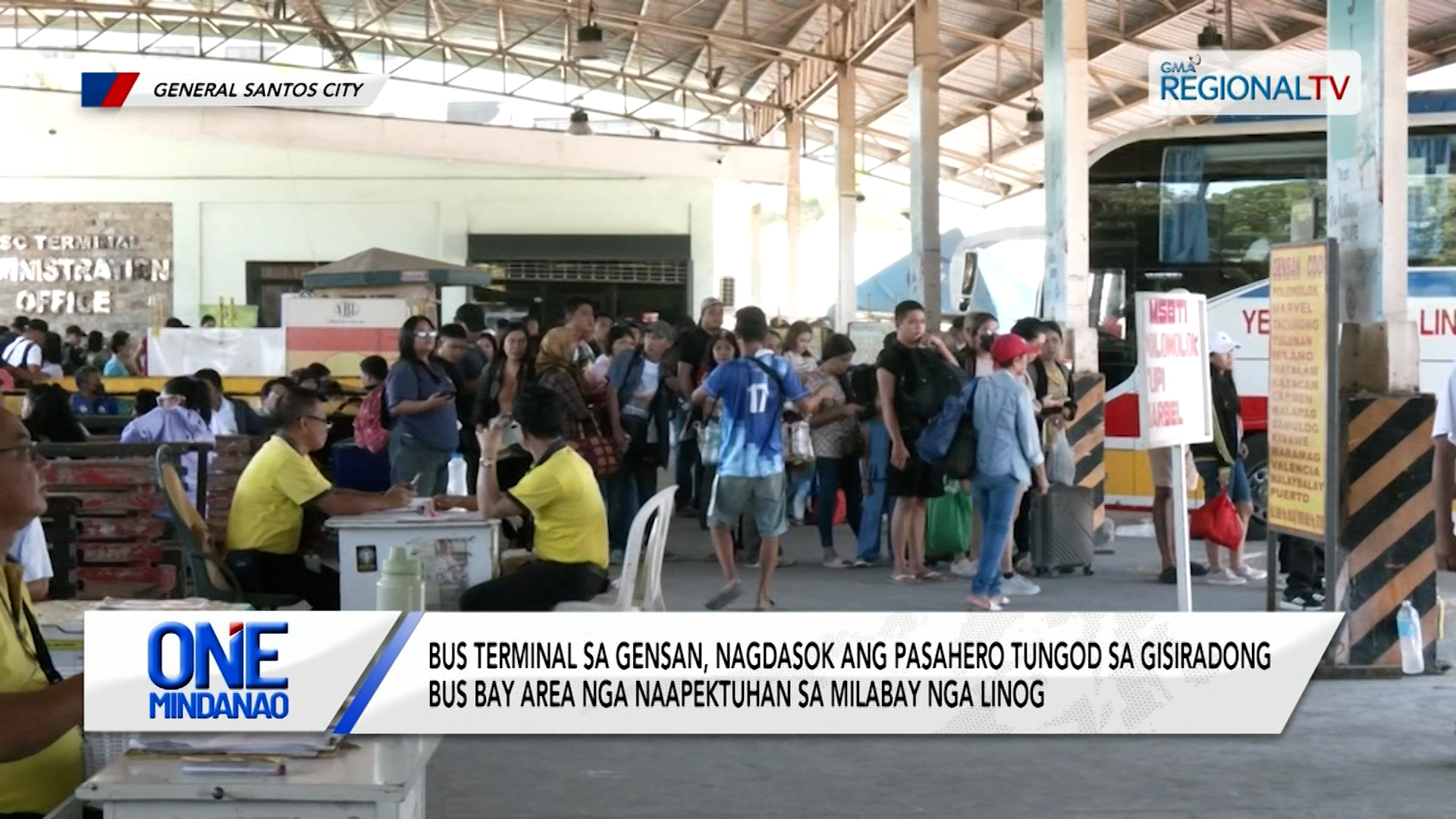 Bus terminal sa GenSan, nagdasok ang pasahero tungod gisiradong bus bay ...