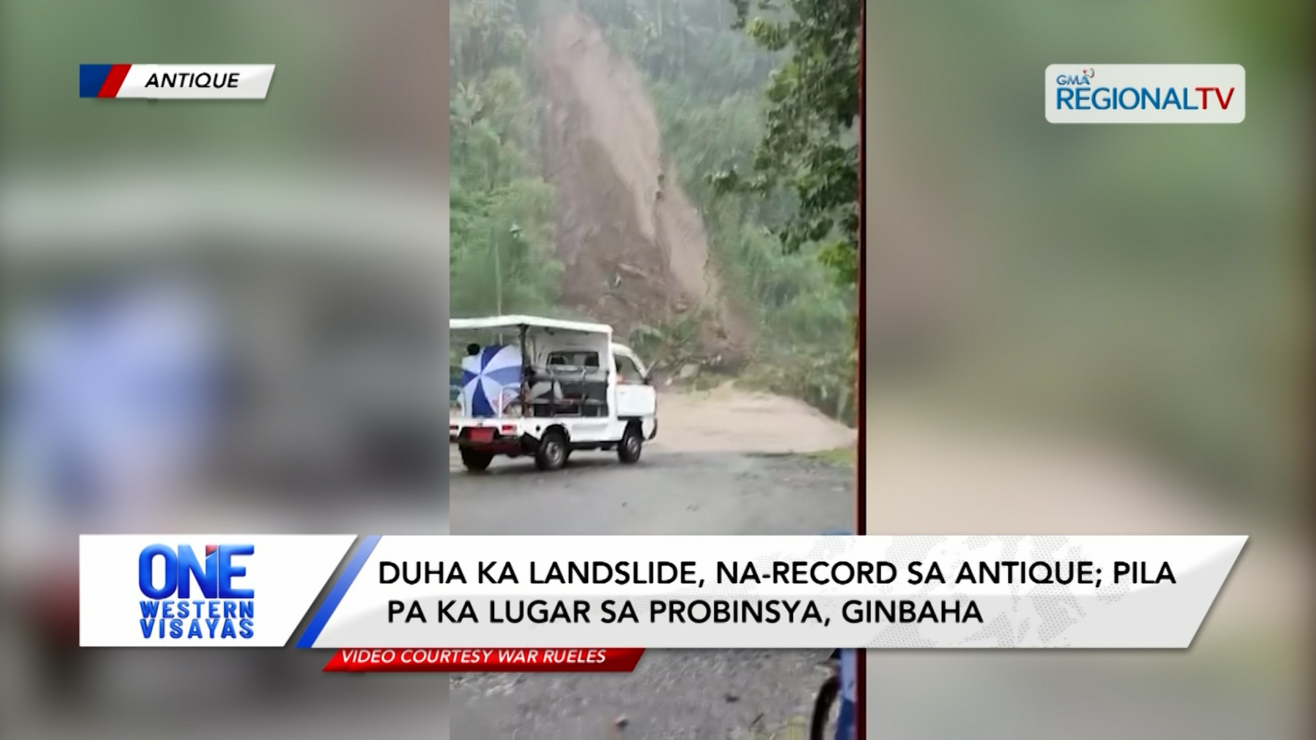 Duha ka  landslide, na-record sa Antique; pila pa ka lugar, ginbaha| One Western Visayas