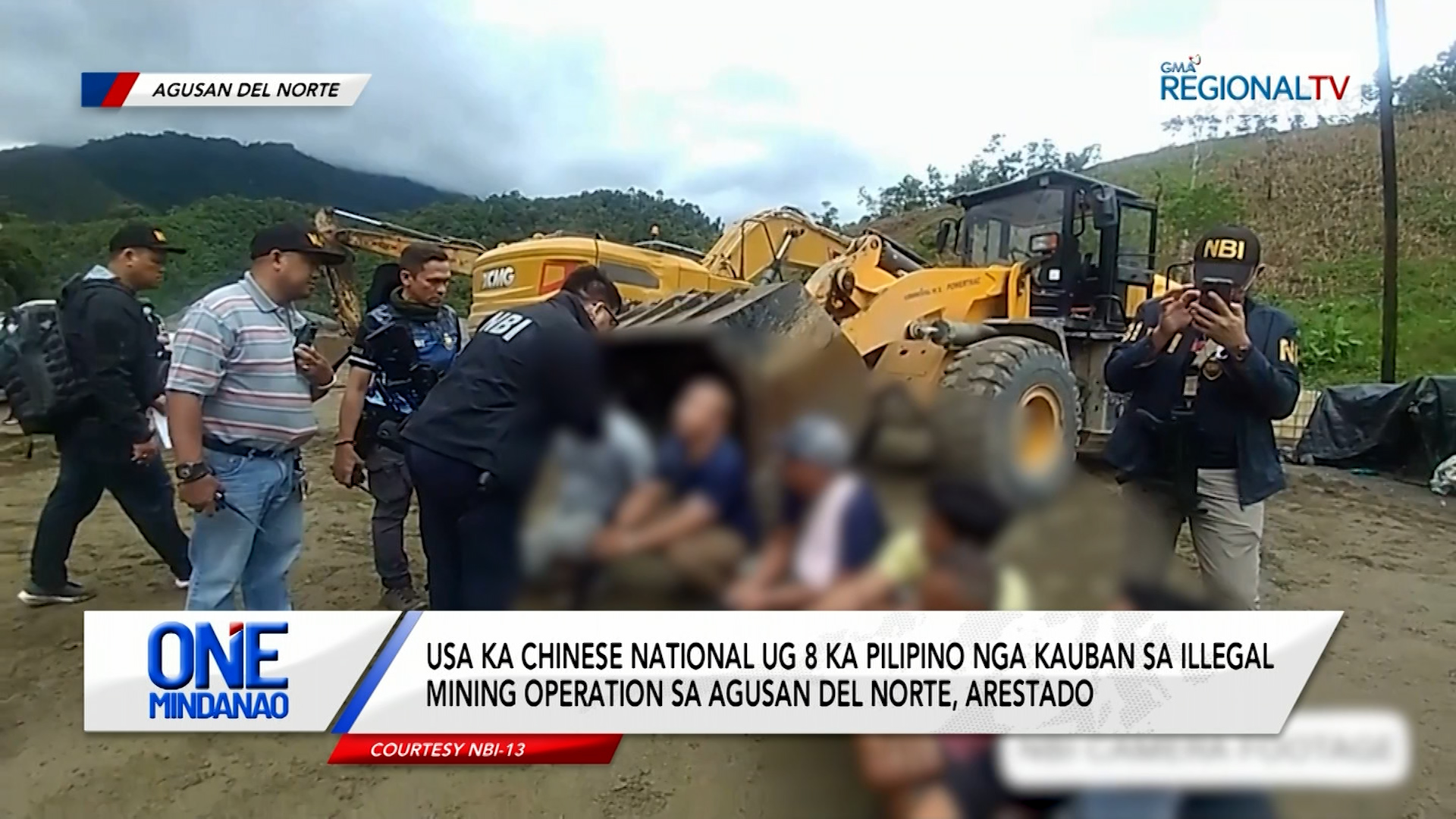 Chinese National ug 8 ka Pilipino nga kauban sa illegal mining operation, arestado | One Mindanao