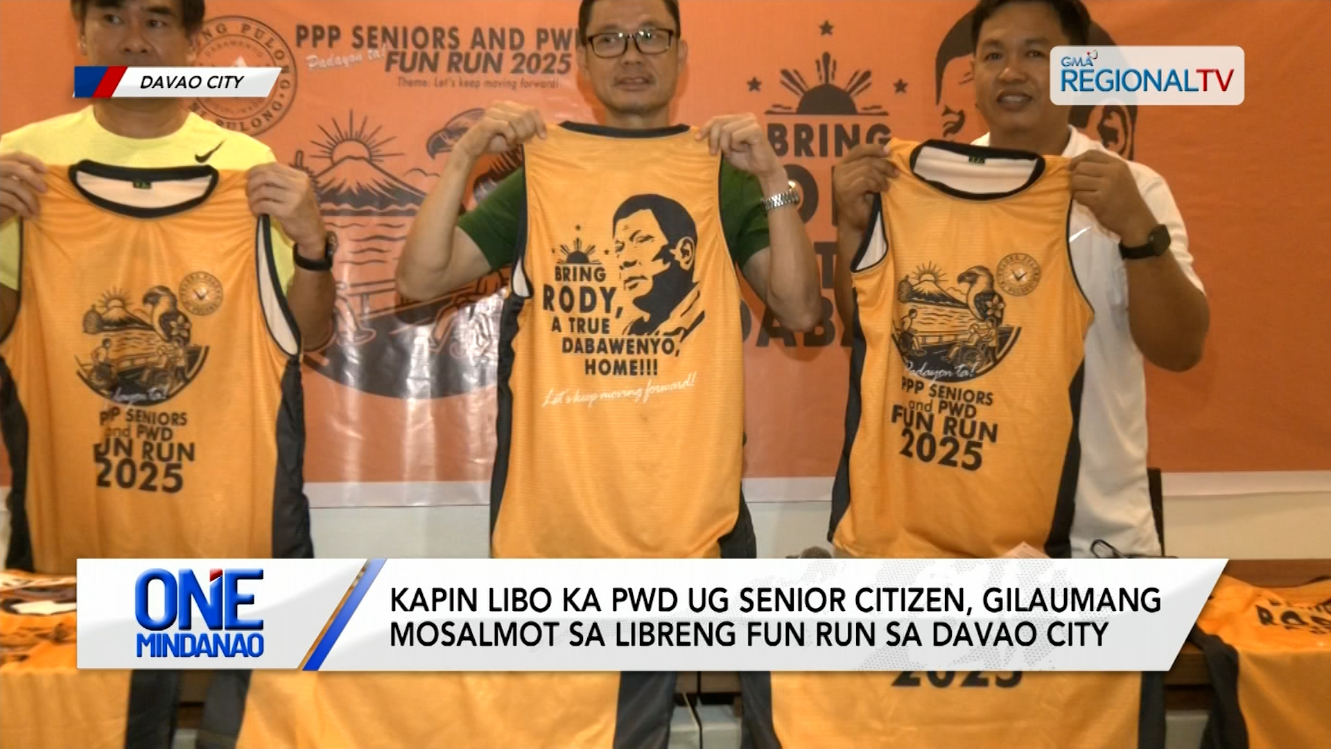 Kapin libo ka PWD ug senior citizen, gilaumang mosalmot sa libreng fun run | One Mindanao