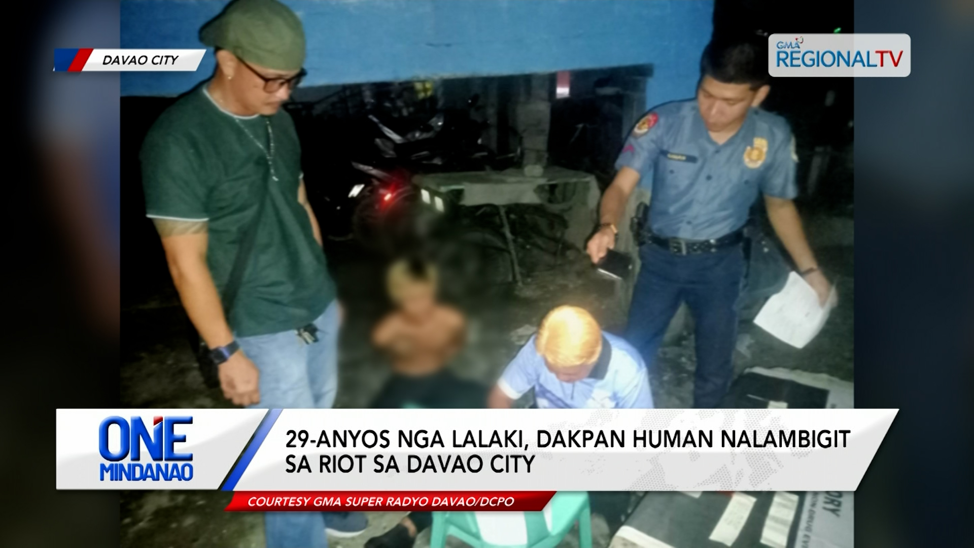 29-anyos nga lalaki, dakpan human nalambigit sa riot sa Davao City | One Mindanao