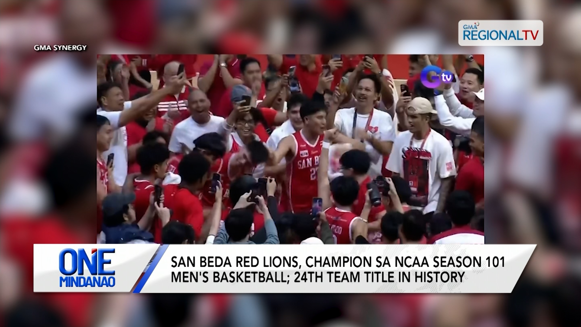 San Beda Red Lions, Champion sa NCAA Season 101 Men's Basketball | One Mindanao