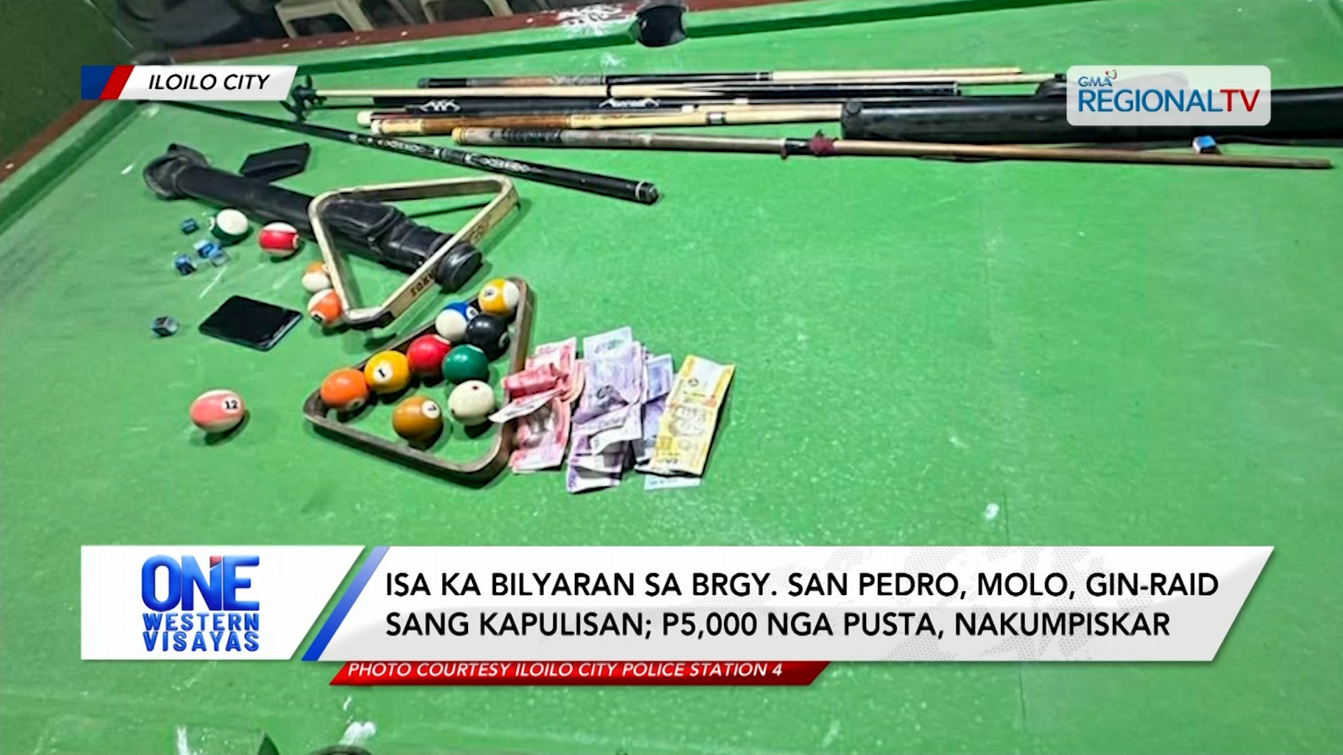 Bilyaran sa Brgy. San Pedro, Molo, gin-raid sang kapulisan; 3 arestado | One Western Visayas