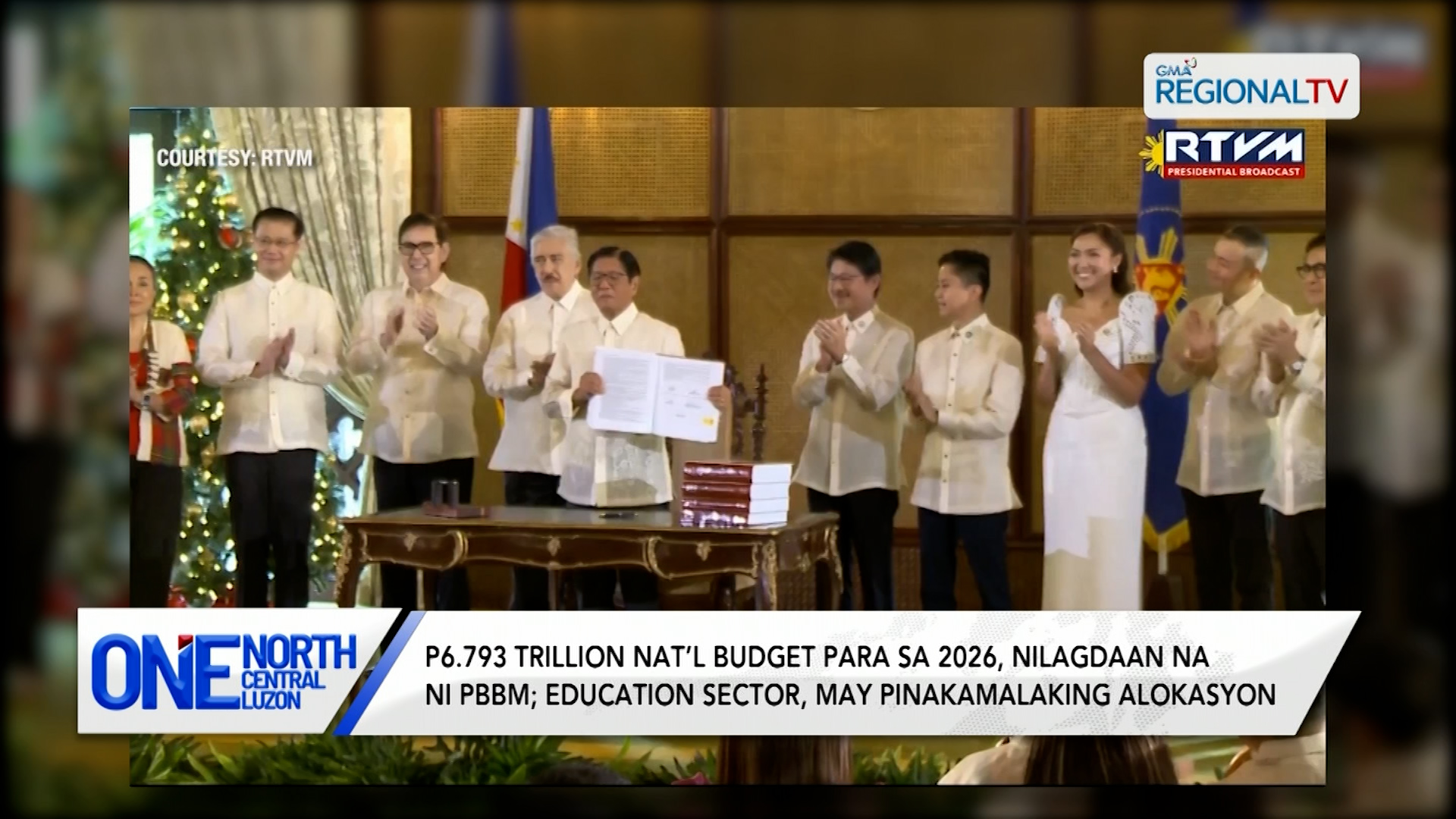 P6.793 trillion nat’l budget para sa 2026, nilagdaan na ni PBBM | One North Central Luzon