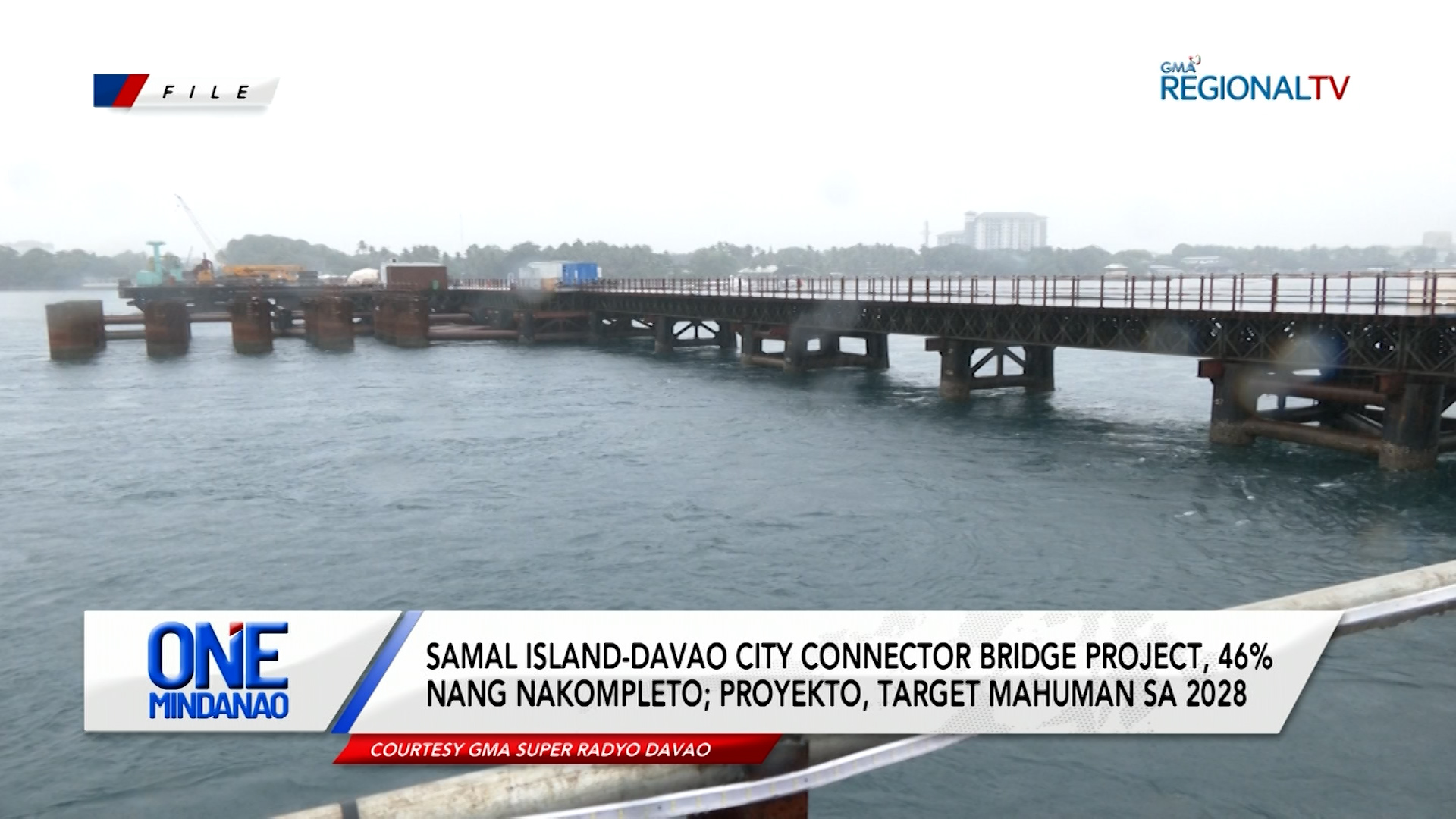 Samal Island-Davao City Connector Project, 46% nang nakompleto | One Mindanao
