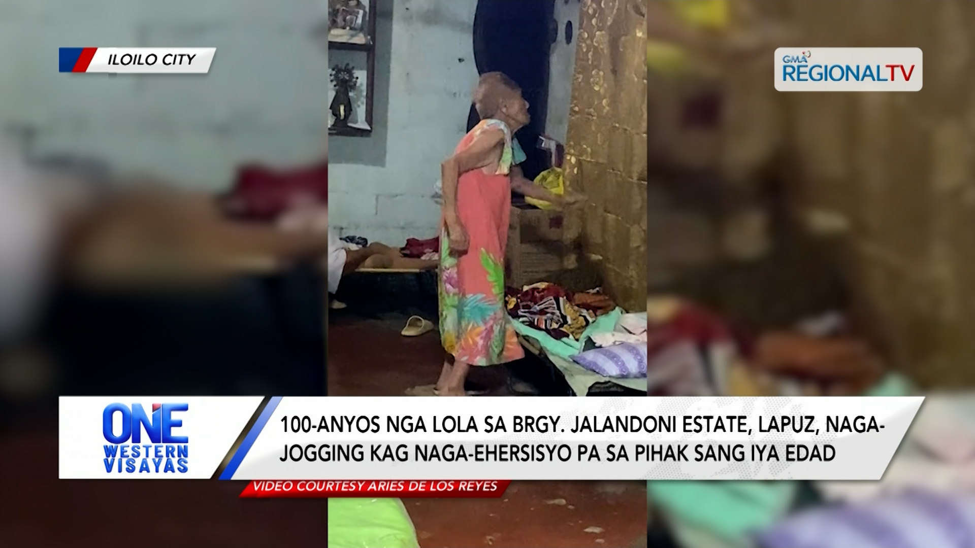 100-anyos nga lola sa Lapuz, Iloilo City, naga-jogging kag naga-ehersisyo pa | One Western Visayas