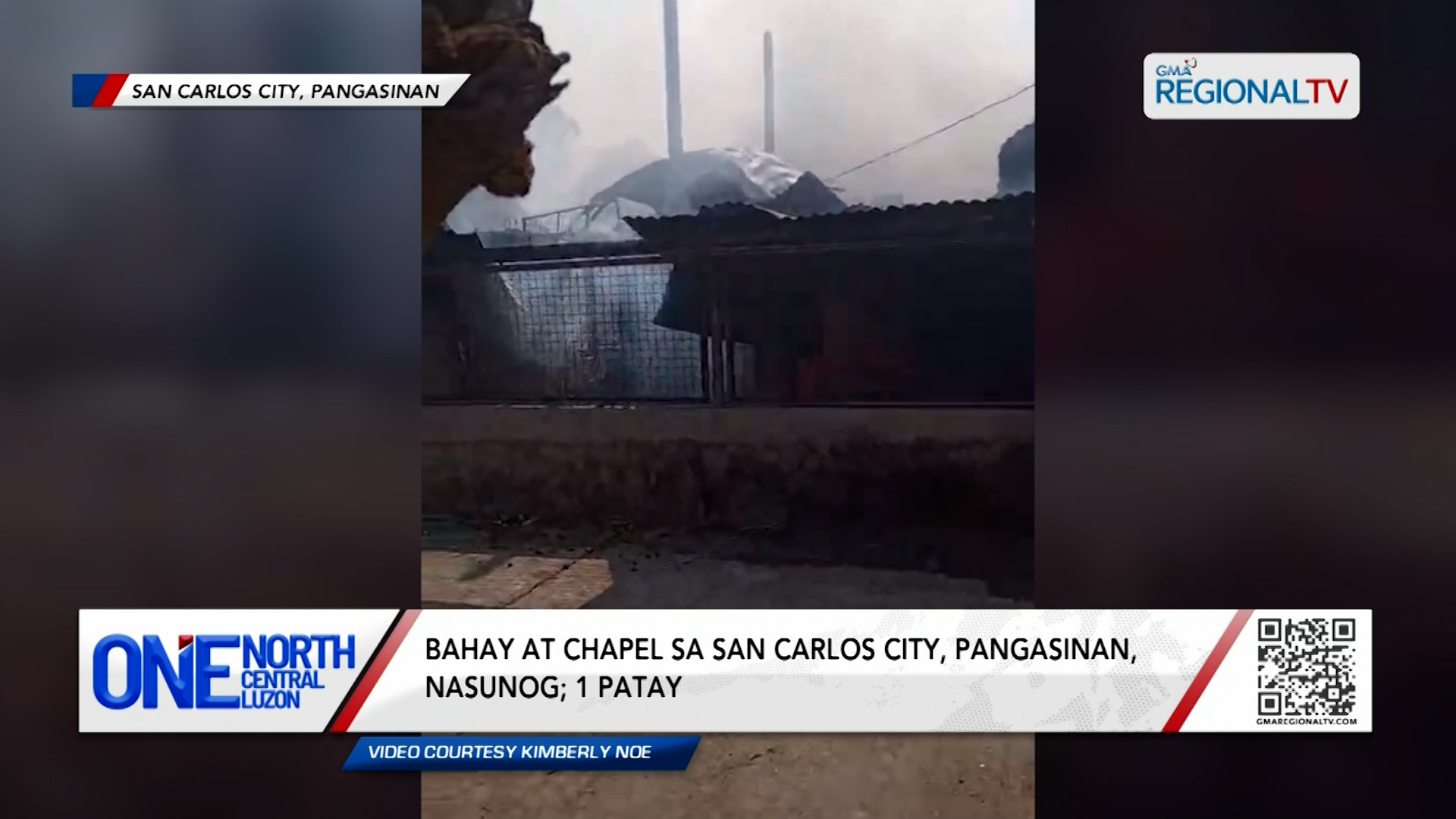 Bahay at chapel sa San Carlos City, Pangasinan, nasunog; 1 patay | One North Central Luzon