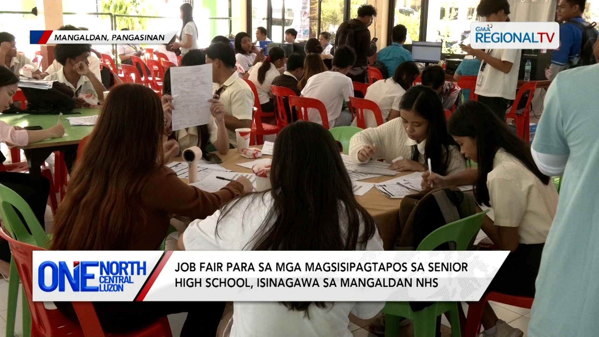 Job fair para sa mga magsisipagtapos sa SHS, isinagawa sa Mangaldan NHS | One North Central Luzon