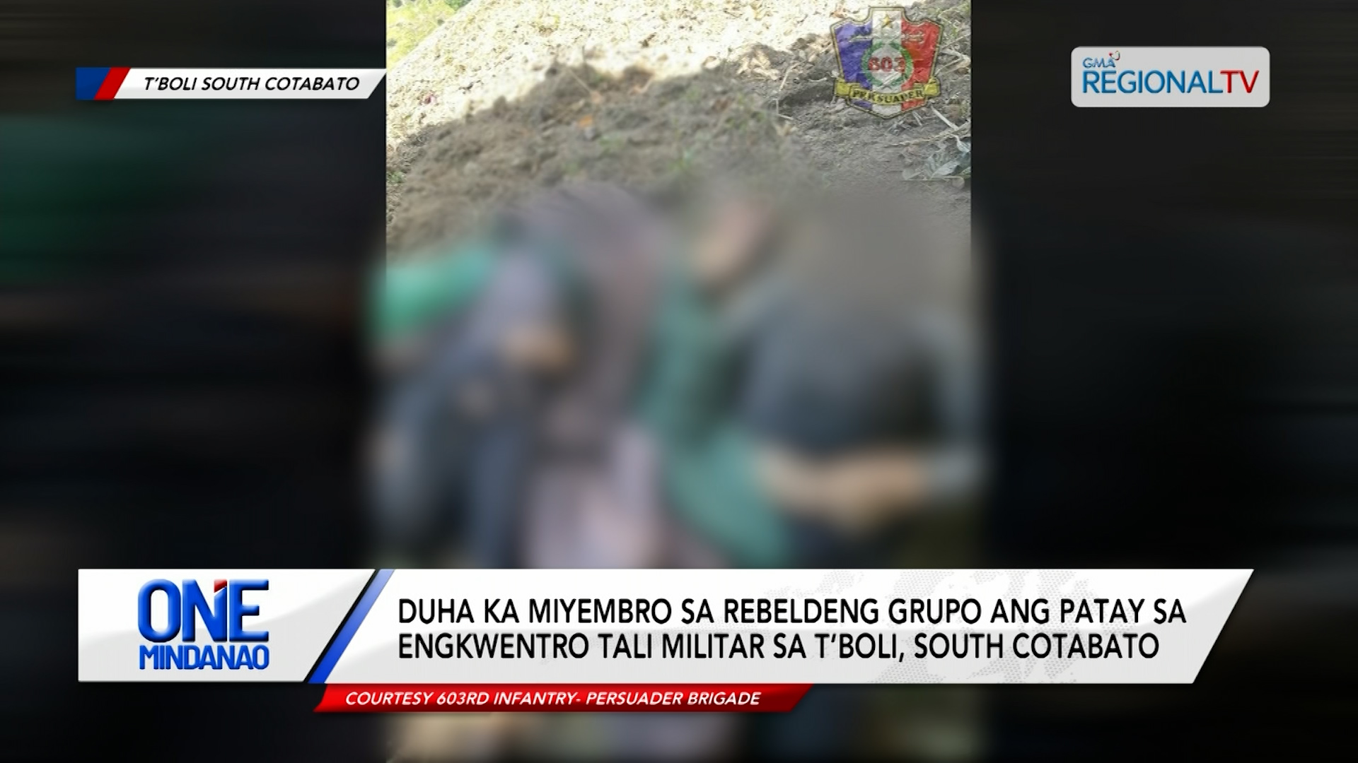 Duha ka miyembro sa rebelding grupo ang patay sa engkwentro | One Mindanao