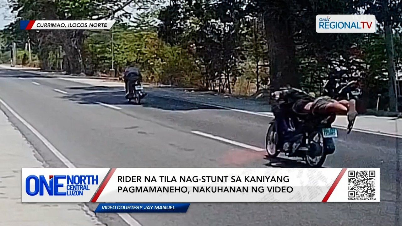 Rider na tila nag-stunt sa kaniyang pagmamaneho, nakuhanan ng video | One North Central Luzon