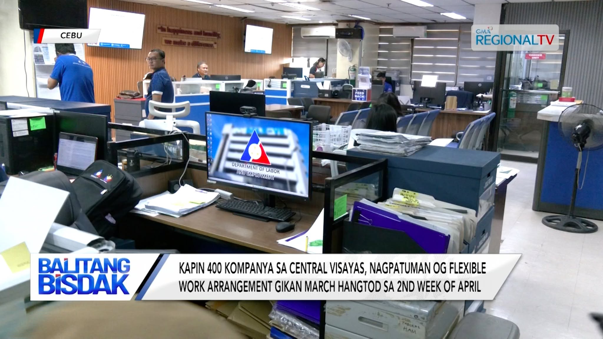 Kapin 400 Kompaniya sa Central Visayas, Nagpatuman og Flexible Work Arrangement | Balitang Bisdak