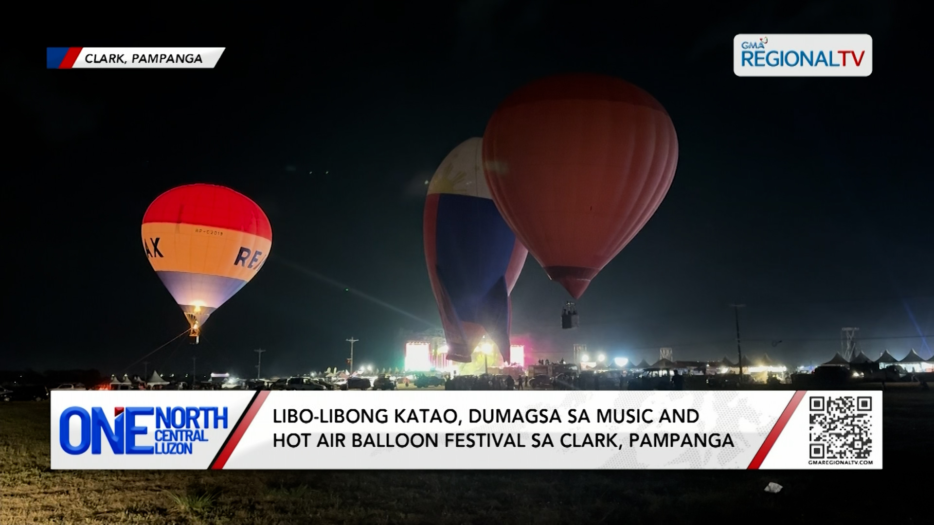 Libo-libong katao, dumagsa sa Music and Hot Air Balloon Festival sa Clark | One North Central Luzon