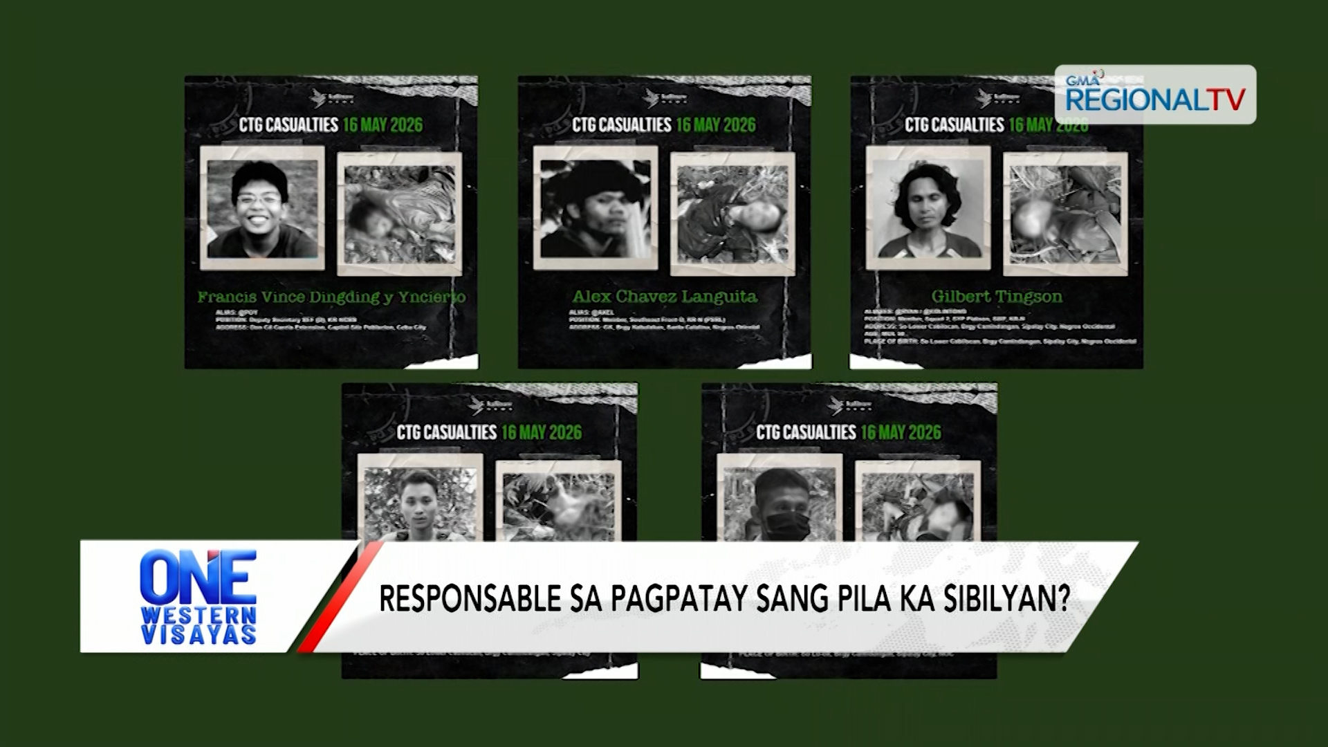 5 ka gina-alegar katapo sang NPA, patay sa engkwentro sa banwa sang Cauayan | One Western Visayas
