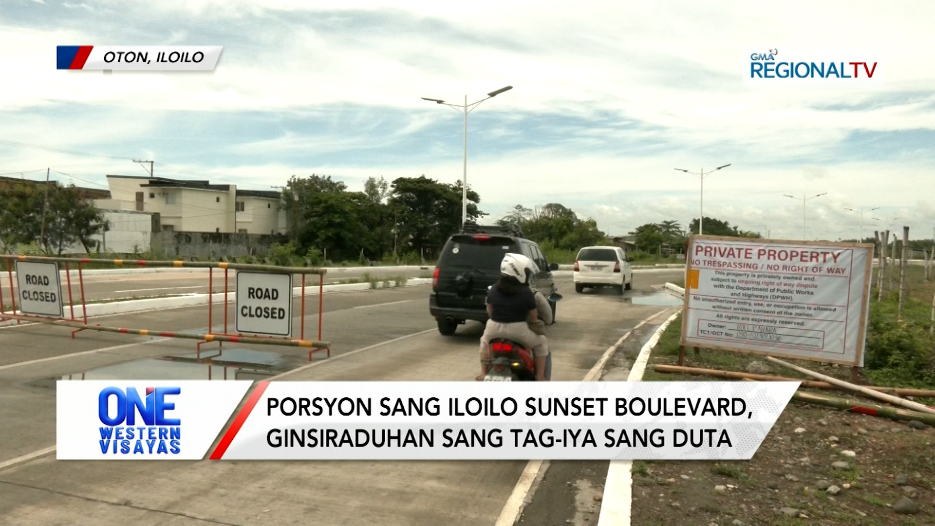 Porsyon sang Iloilo Sunset Boulevard, ginsiraduhan sang tag-iya sang duta | One Western Visayas