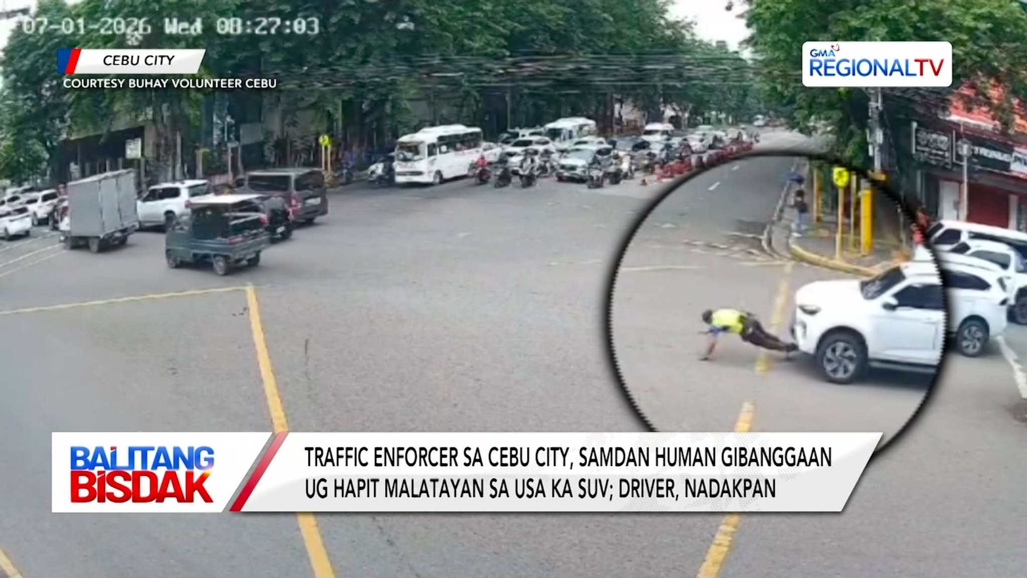 Traffic Enforcer sa Cebu City, Angol Human Gibanggaan sa Usa ka SUV | Balitang Bisdak