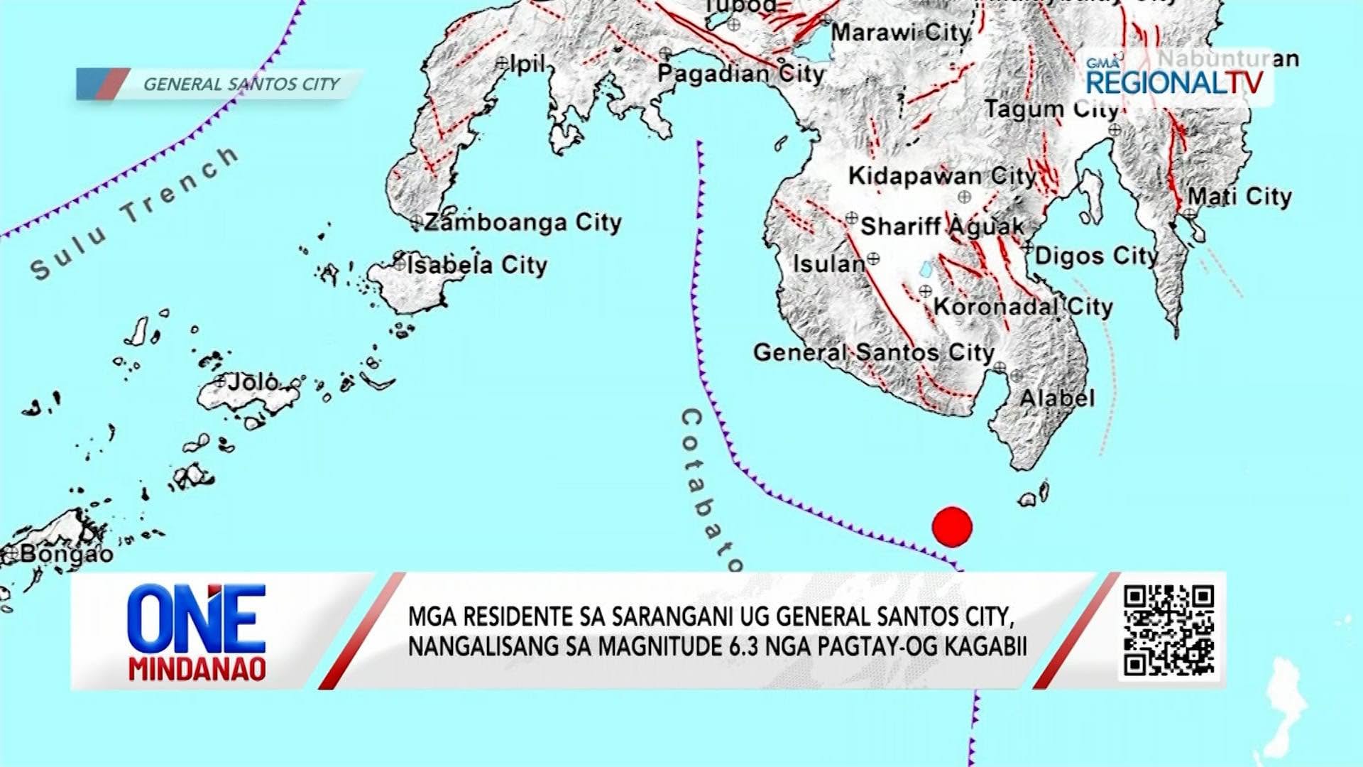 Mga residente sa Sarangani ug Gensan, nangalisang sa magnitude 6.3 nga linog I One Mindanao