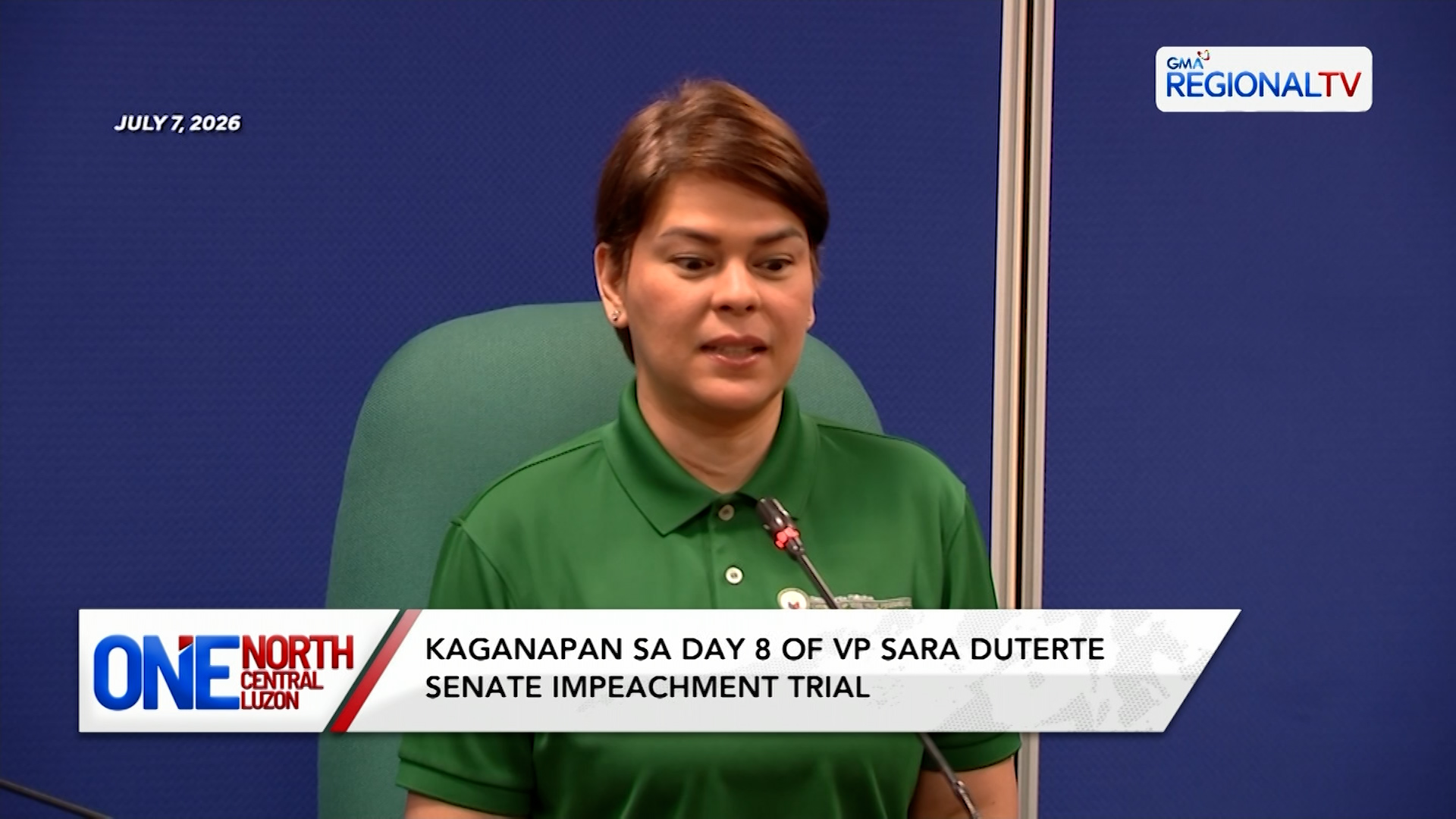 Kaganapan sa Day 8 ng VP Sara Duterte Senate Impeachment Trial | One North Central Luzon