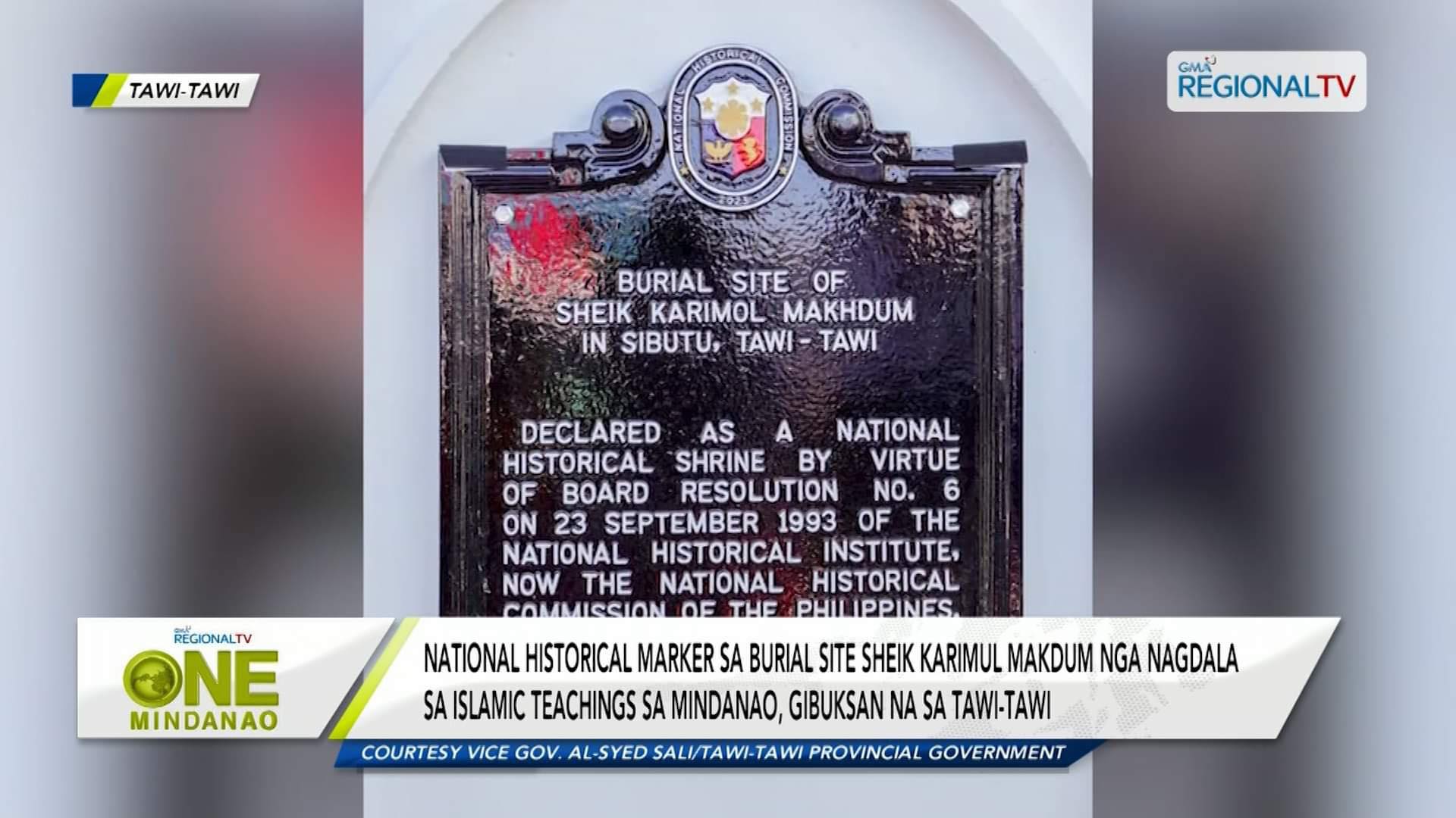 National historical marker ni Sheik Karimul Makdum, gibuksan na