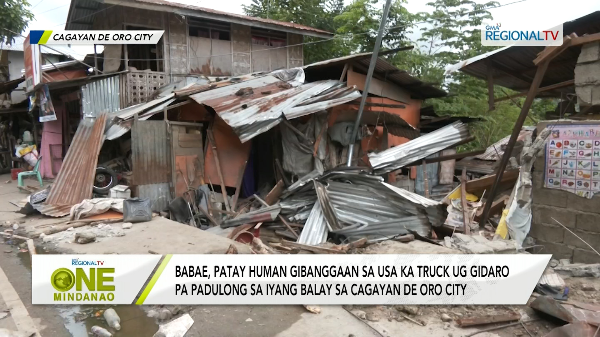 Babae, patay human gidaro sa truck sa Cagayan de Oro City