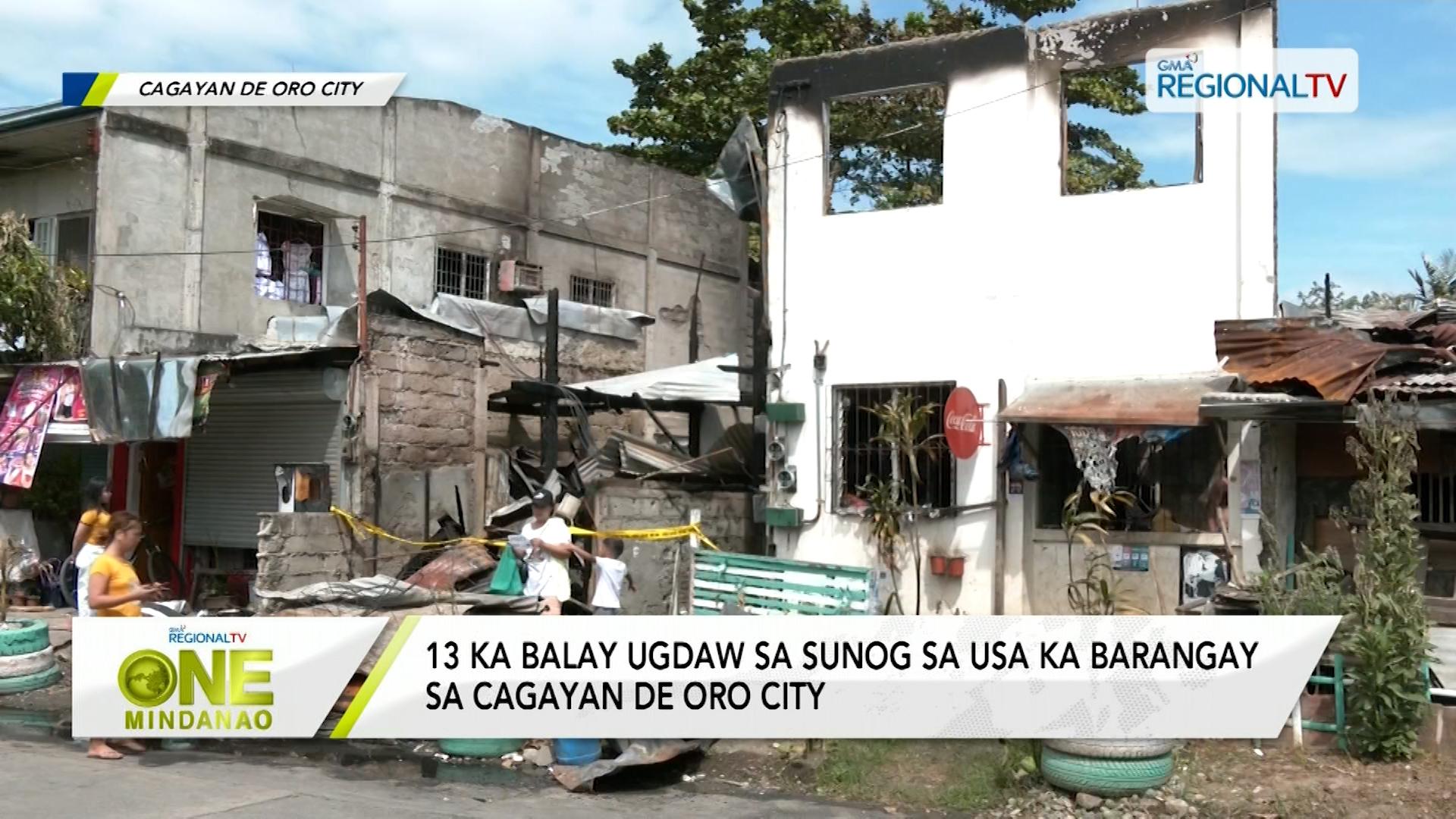 13 ka balay, ugdaw sa sunog sa Cagayan de Oro City