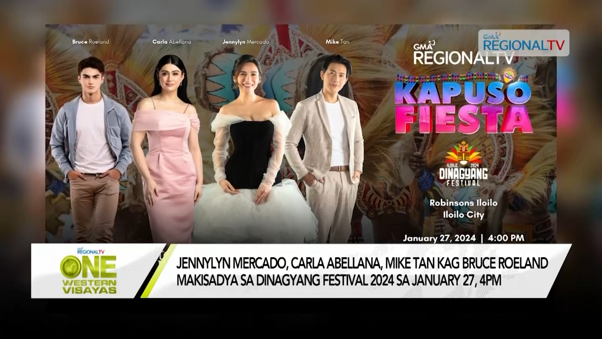 Jennylyn Mercado, Carla Abellana, Mike Tan, Bruce Roeland sa Dinagyang