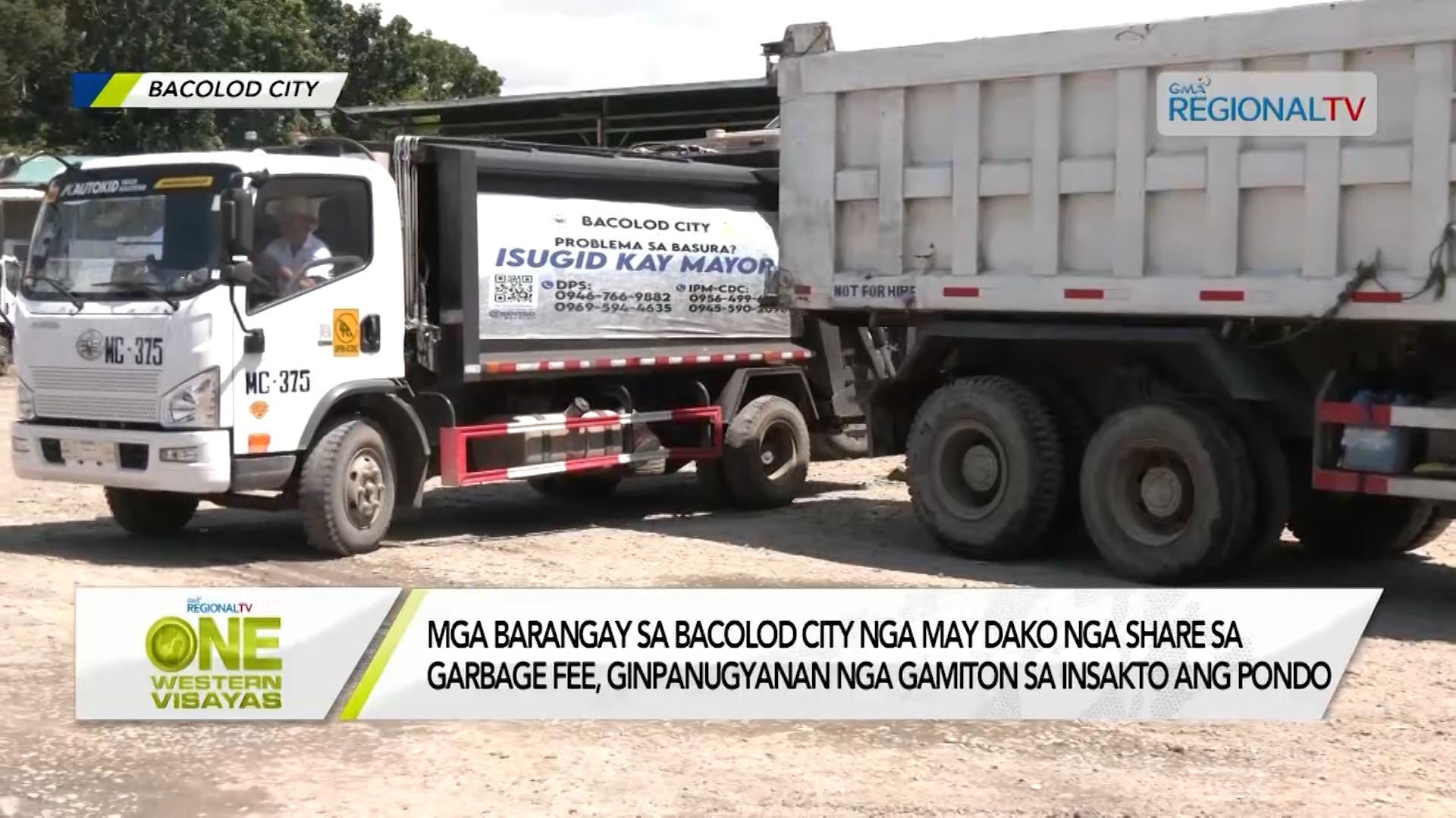 Mga barangay sa Bacolod City nga may dako nga share sa garbage fee