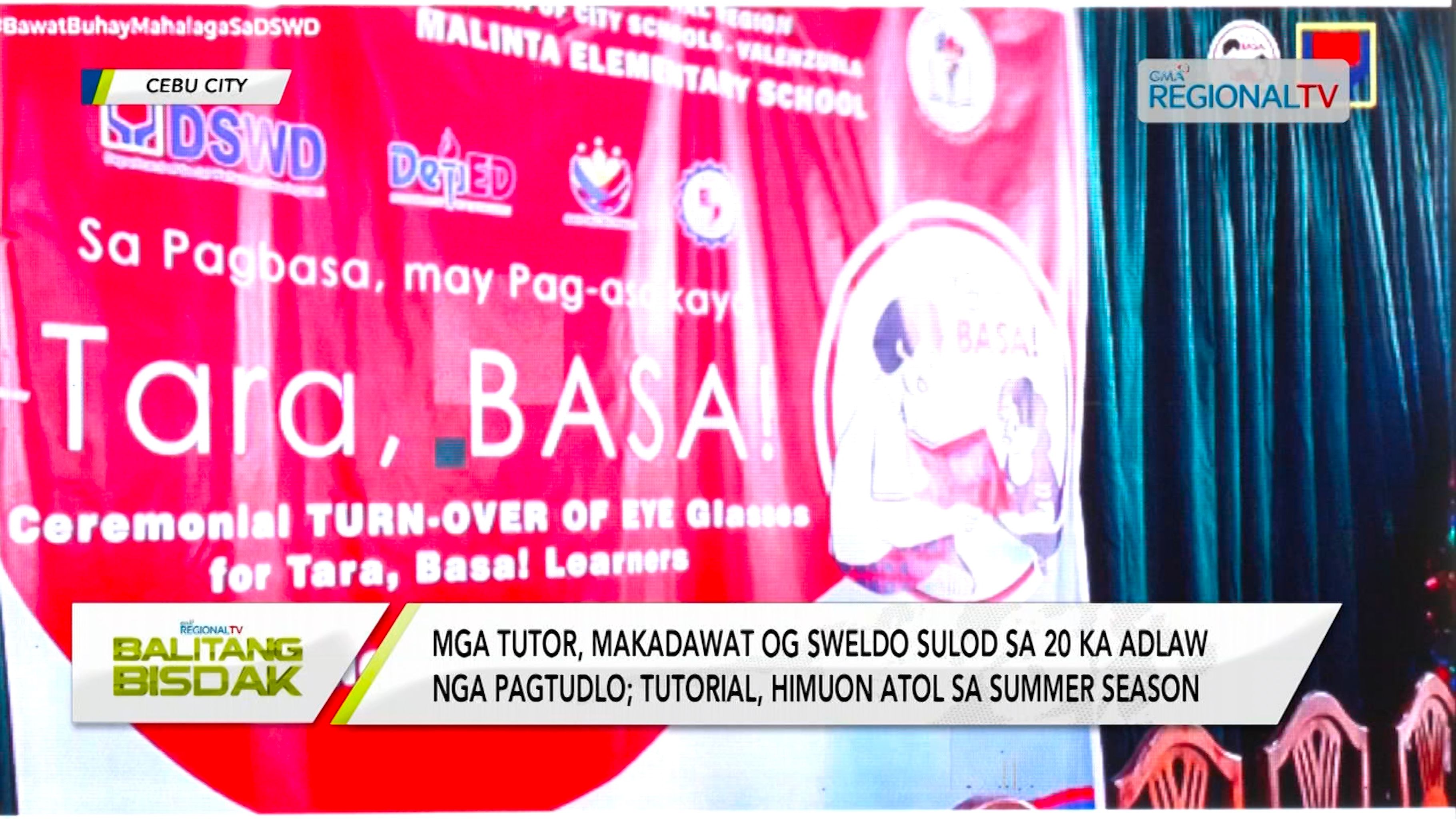 ‘Tara, Basa!’ tutoring program sa DSWD, gilusad sa Cebu City