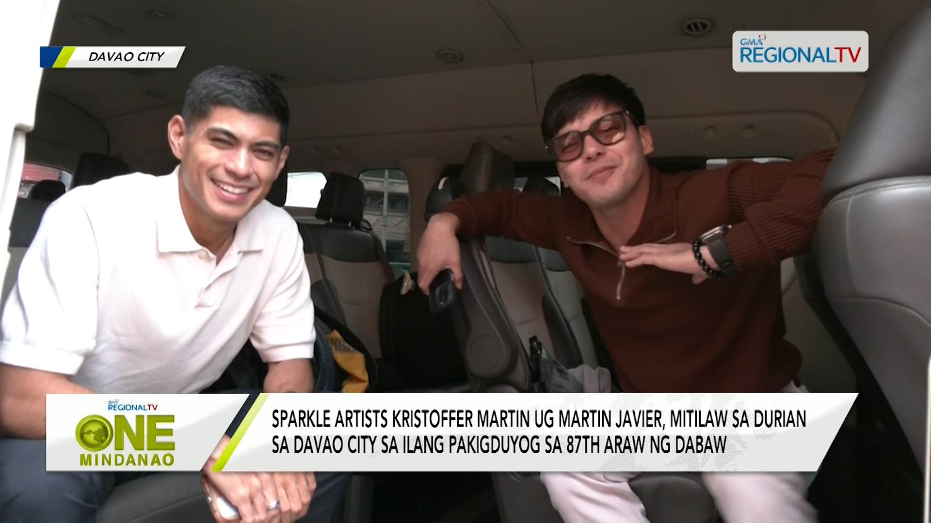 Sparkle artists Kristoffer Martin ug Martin Javier, mitilaw sa Durian sa Davao City