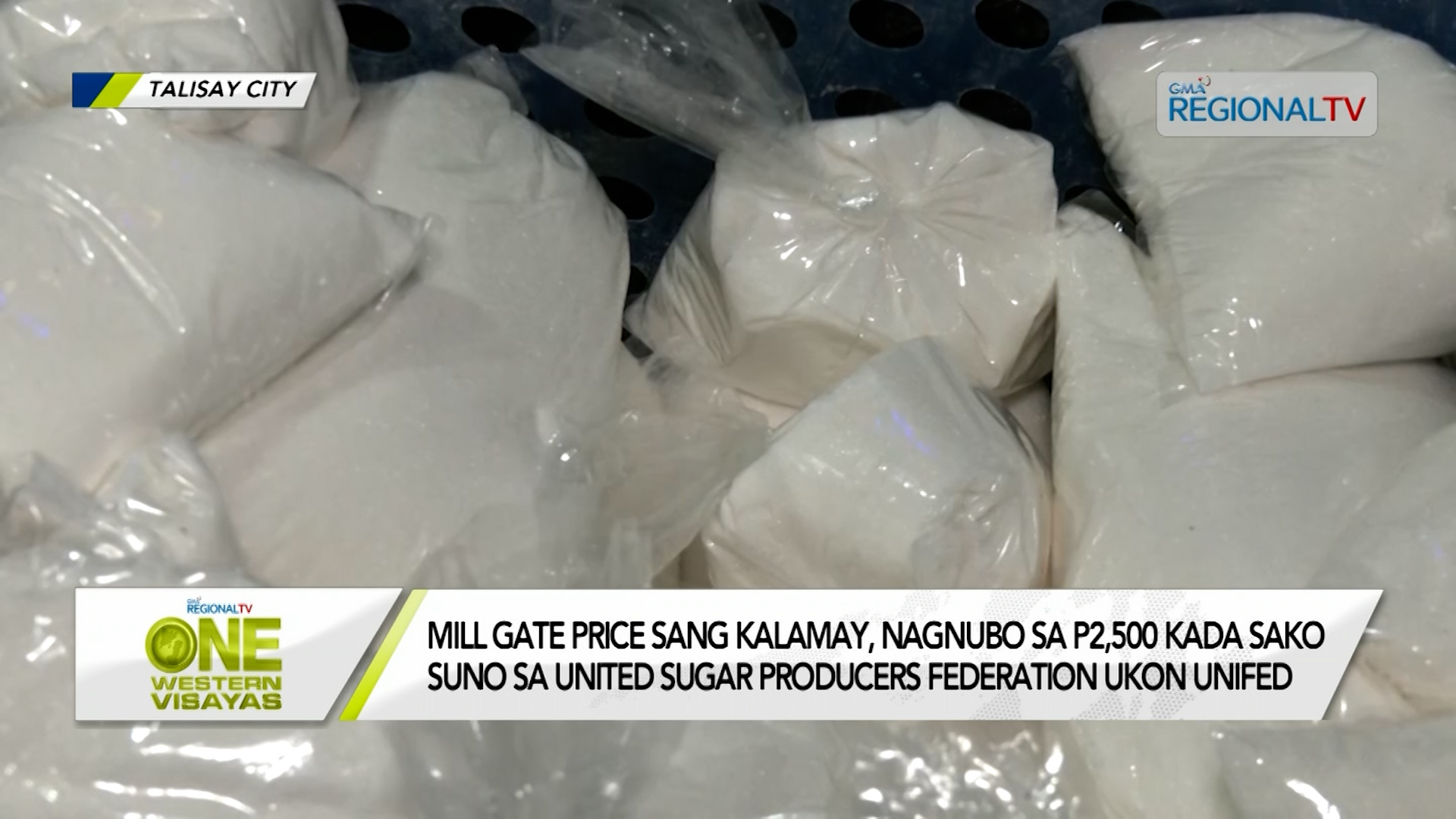 Mill gate price sang kalamay, nagnubo sa P2,500 kada sako suno sa UNIFED