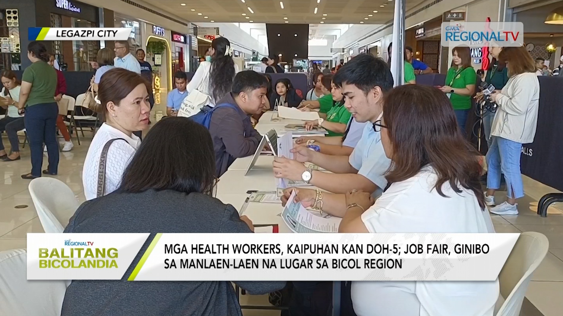 Job fair kan DOH, ginibo sa manlaen-laen na lugar sa Bicol Region