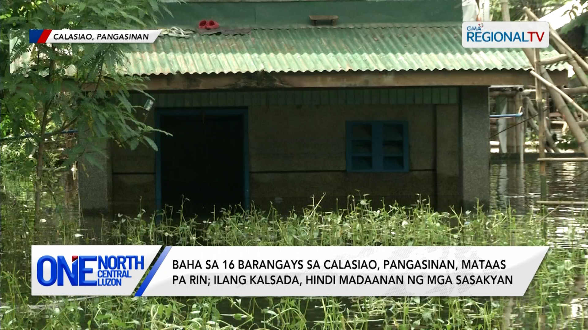 Baha sa 16 barangays sa Calasiao, Pangasinan, mataas pa rin