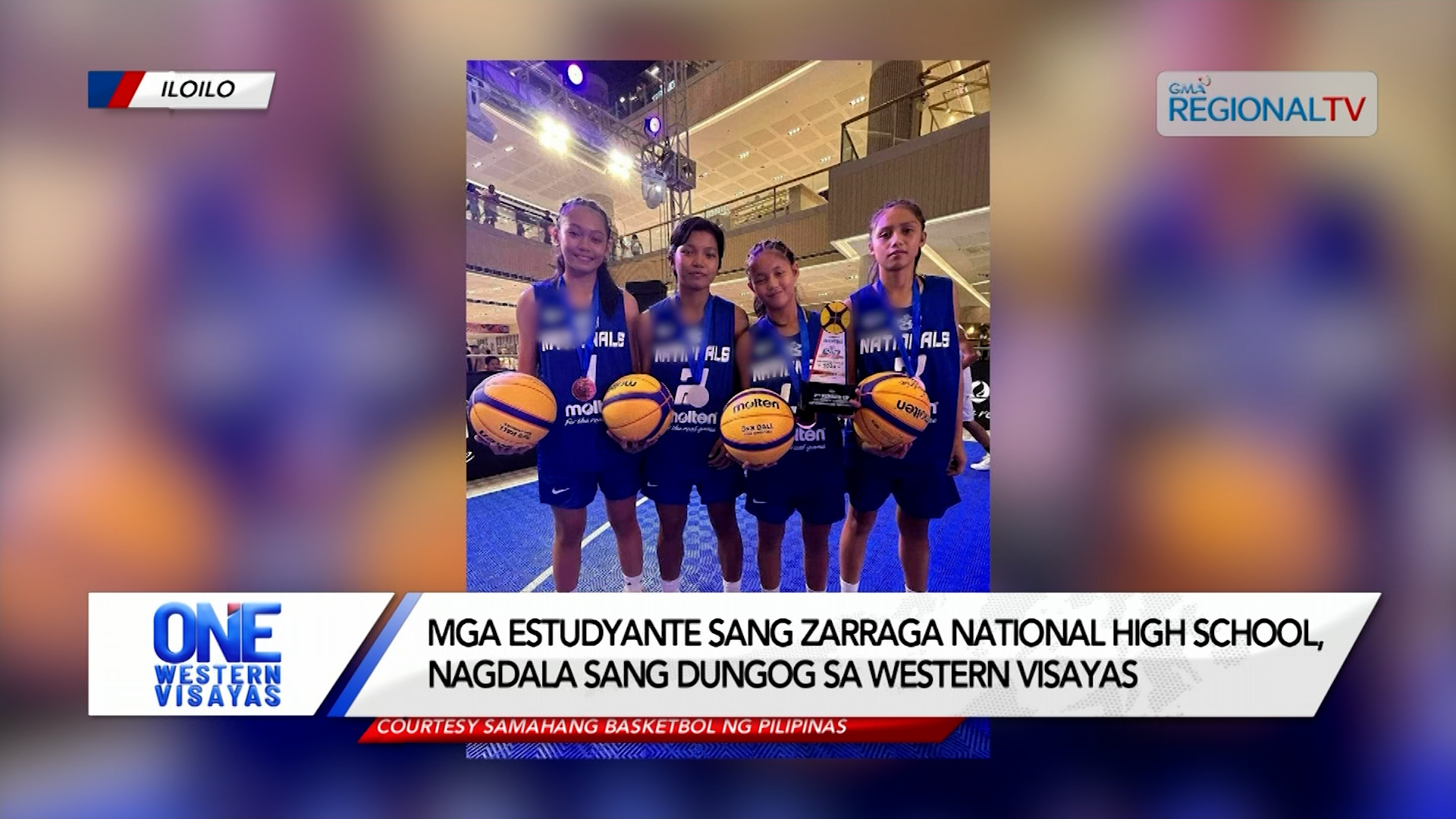 Mga estudyante sang Zarraga National High School bronze medal sa basketball 3x3