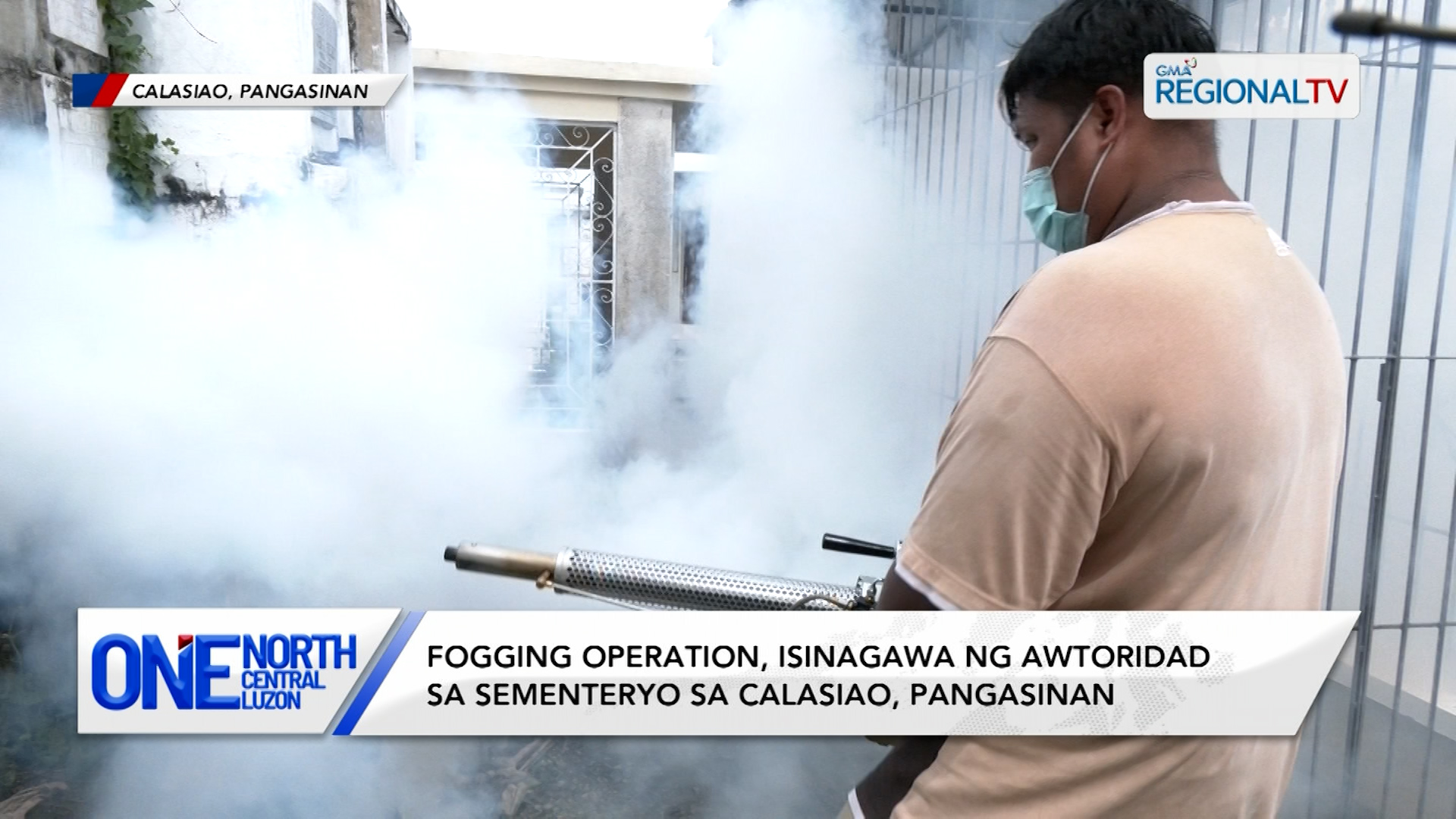 Fogging operation, isinagawa ng awtoridad sa sementeryo sa Calasiao