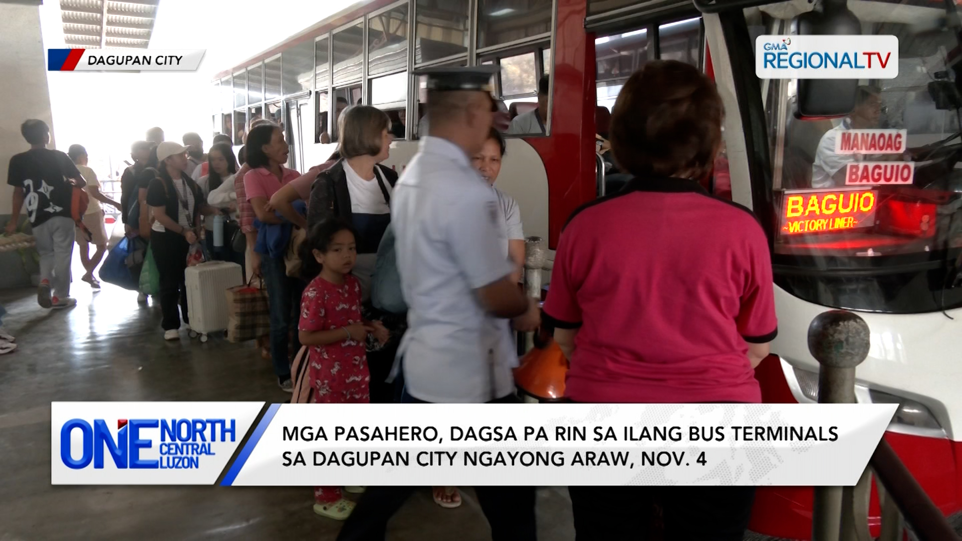 Mga pasahero, dagsa pa rin sa ilang bus terminals sa Dagupan City