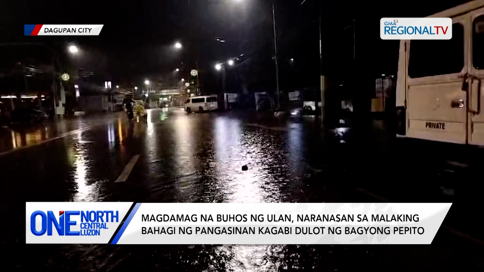 Magdamag na buhos ng ulan, naranasan sa malaking bahagi ng Pangasinan