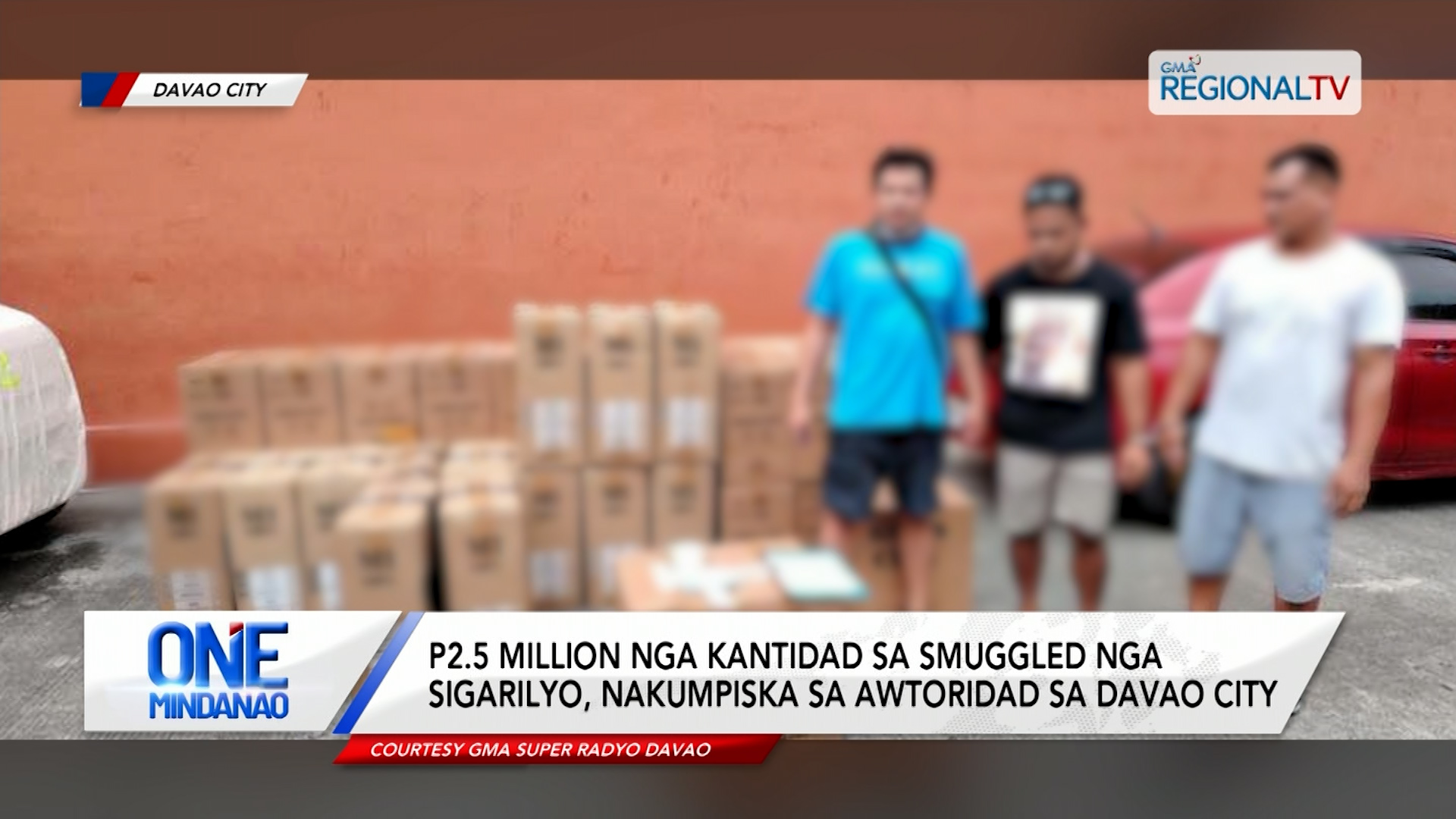 P2.5 Million nga kantidad sa smuggled nga sigarilyo, nakumpiska sa awtoridad