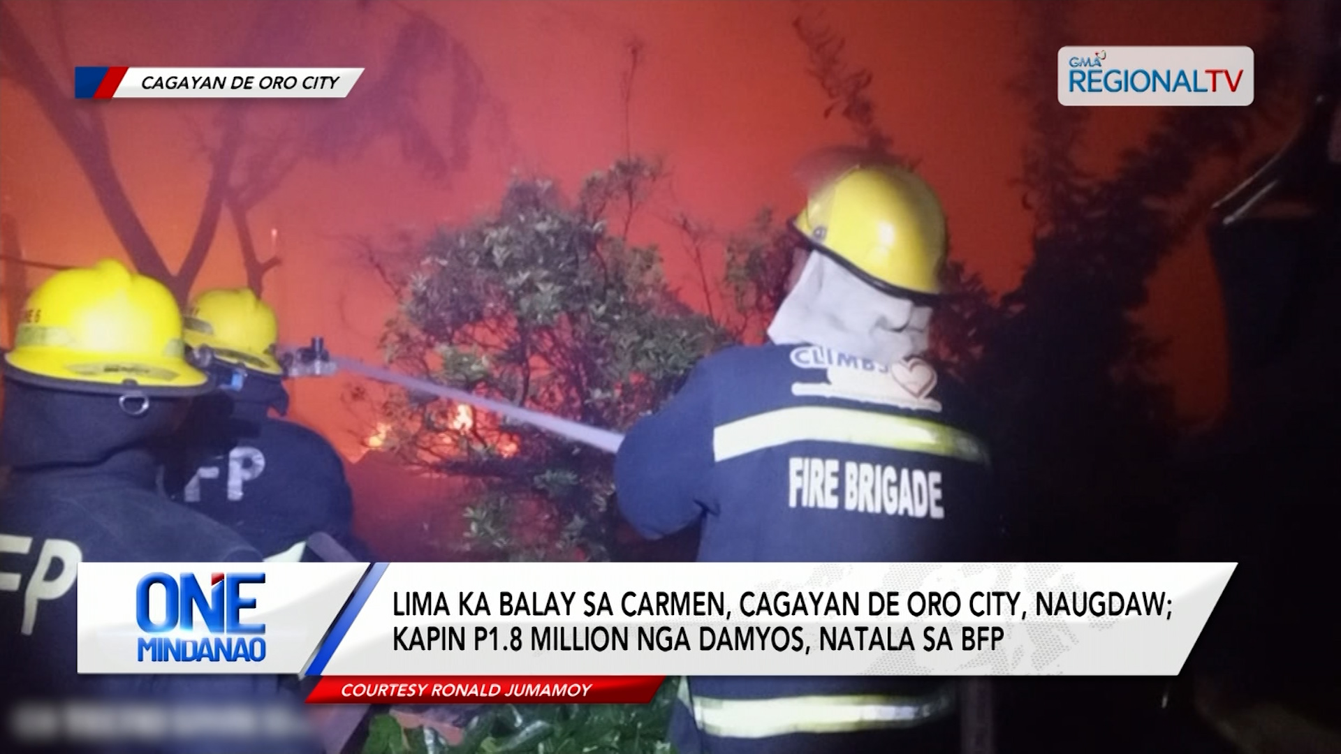 Lima ka balay sa Carmen, Cagayan de Oro City, naugdaw