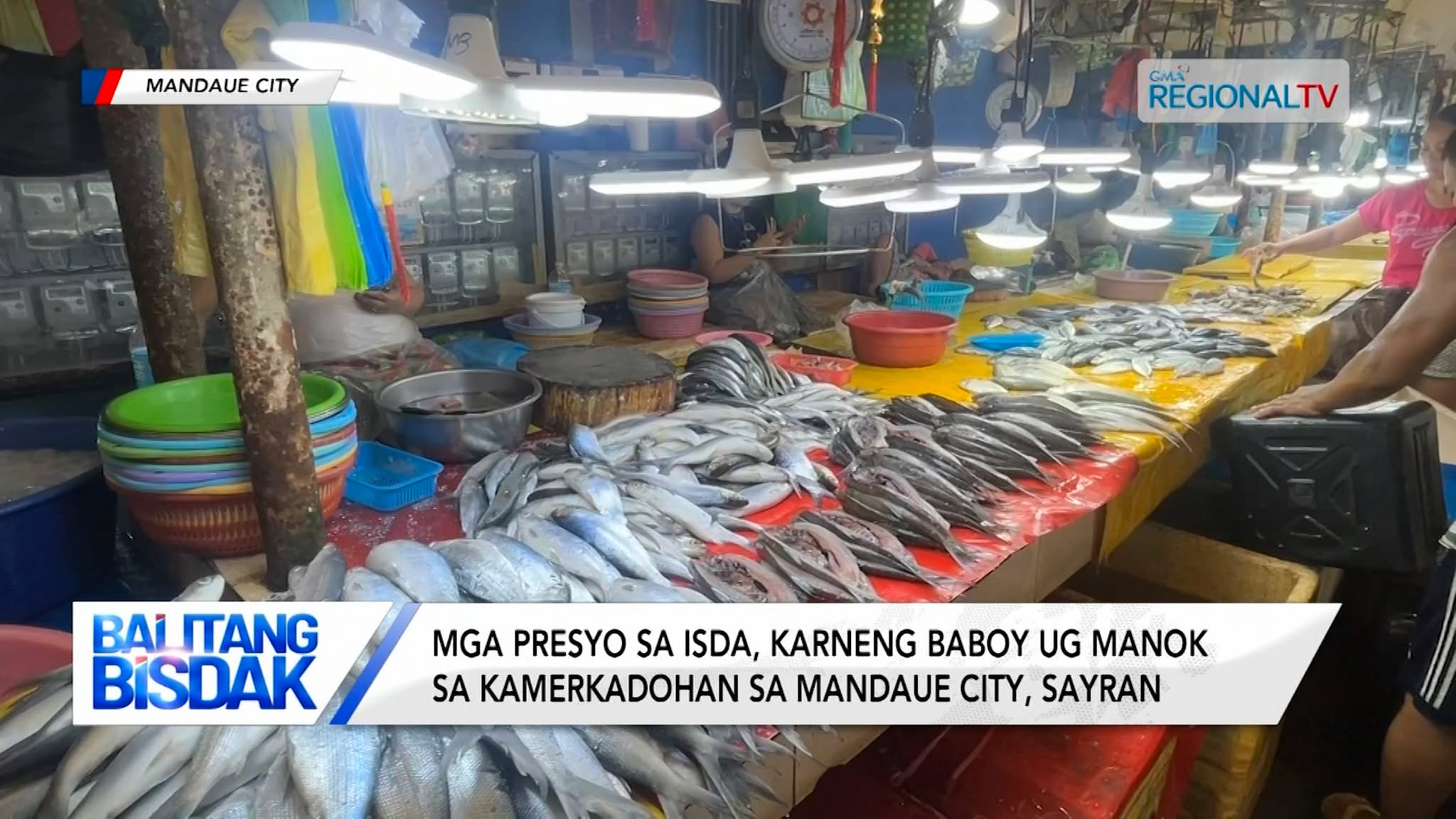 Mga presyo sa isda, karneng baboy ug manok sa kamerkadohan sa Mandaue City, sayran
