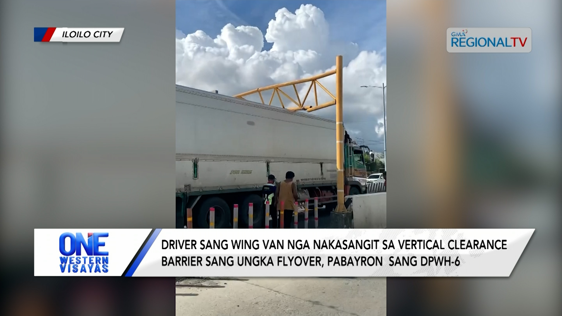 Naguba nga vertical clearance barrier sang Ungka Flyover, pabayran sang DPWH-6